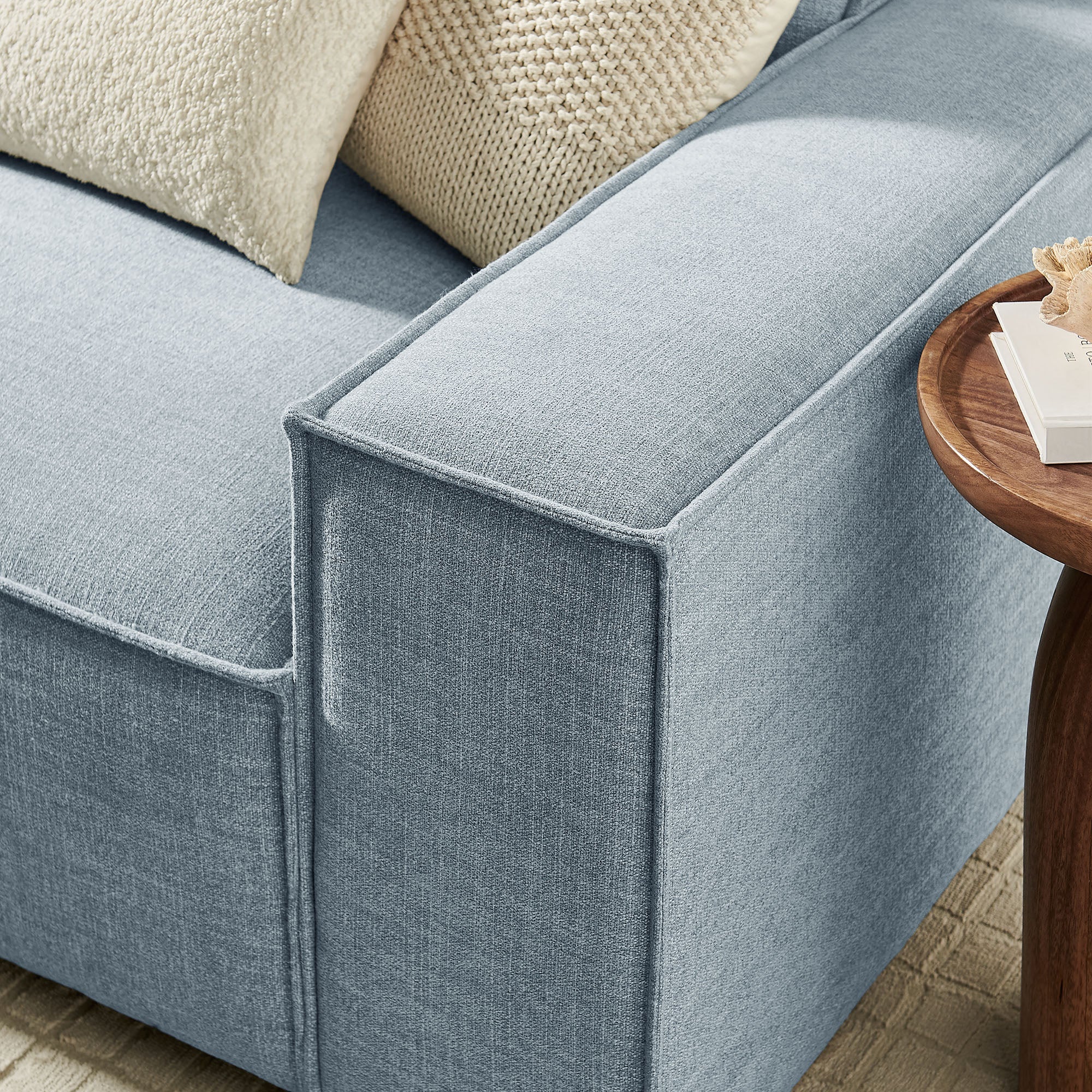Restore 3-Piece Performance Fabric Upholstered Modular Sofa Set