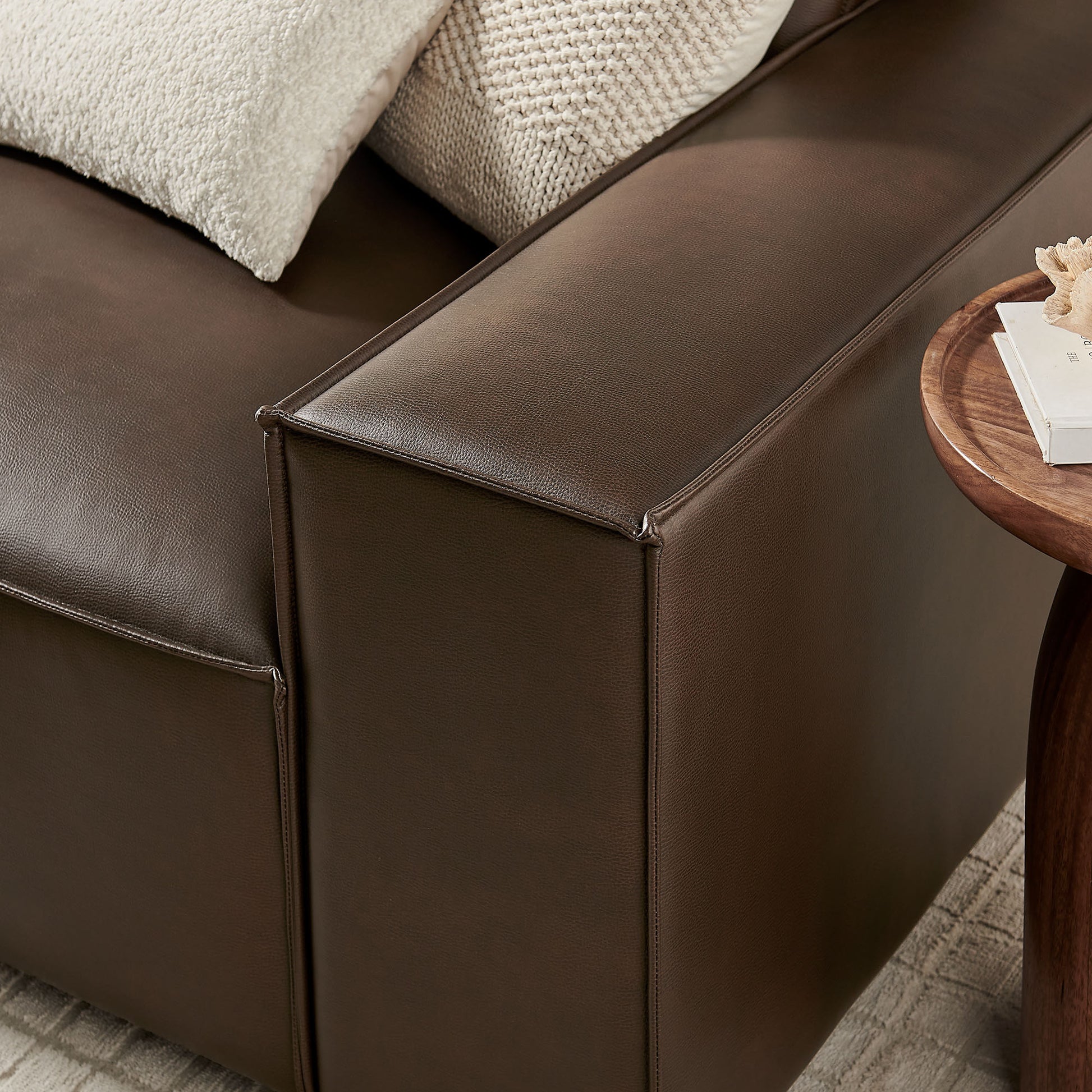 Restore 3-Piece Vegan Leather Modular Sofa Set