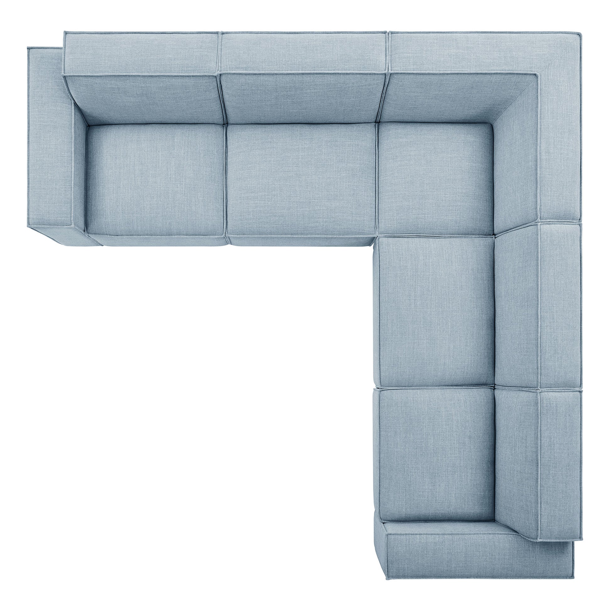 Restore 5-Piece Performance Fabric Upholstered Modular L-Shaped Sofa