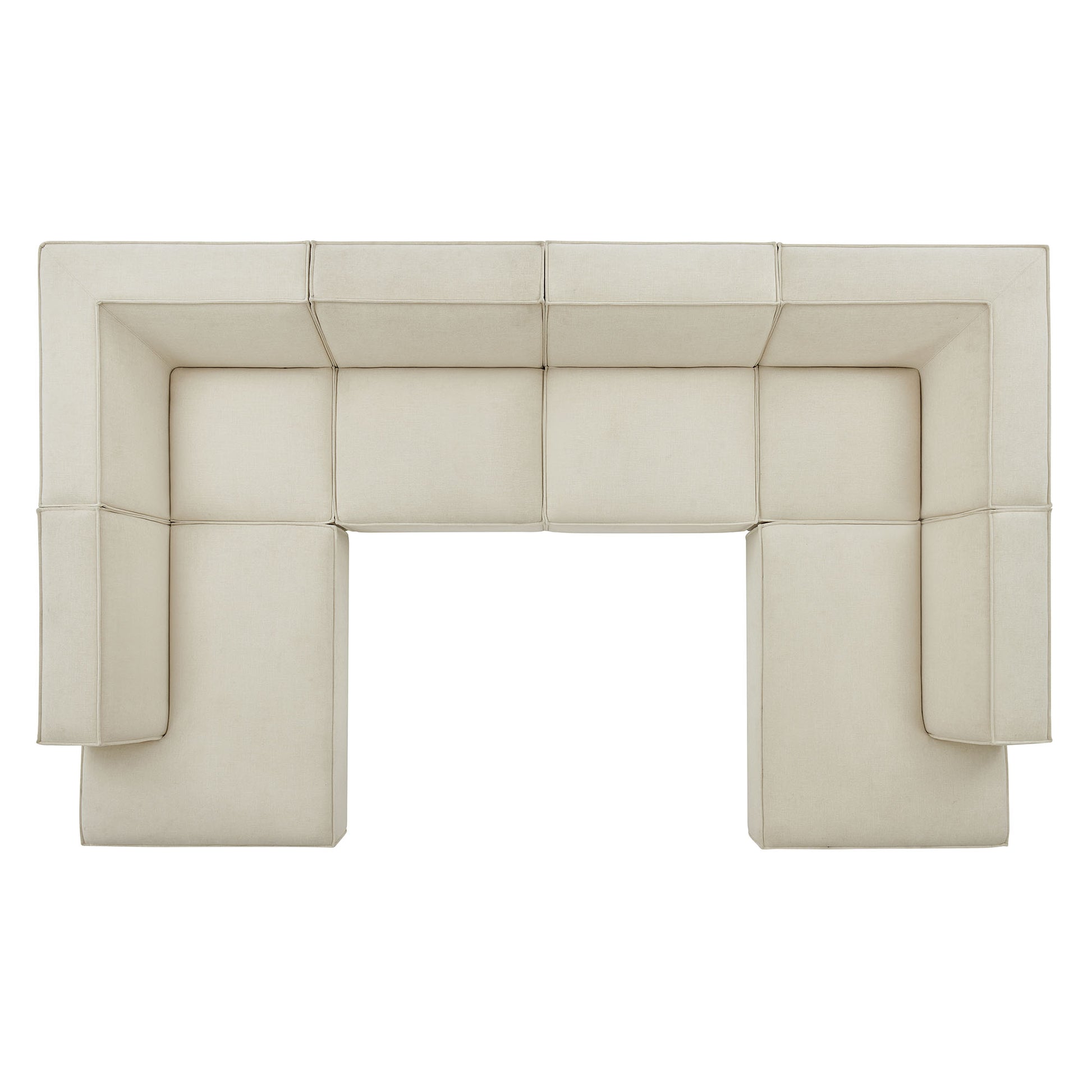 Restore 6-Piece Performance Fabric Upholstered U-Shaped Sectional Sofa