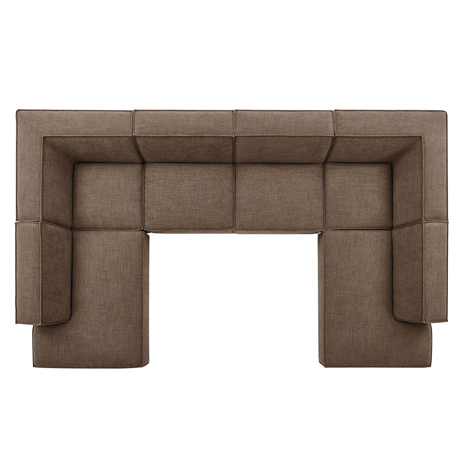 Restore 6-Piece Performance Fabric Upholstered U-Shaped Sectional Sofa