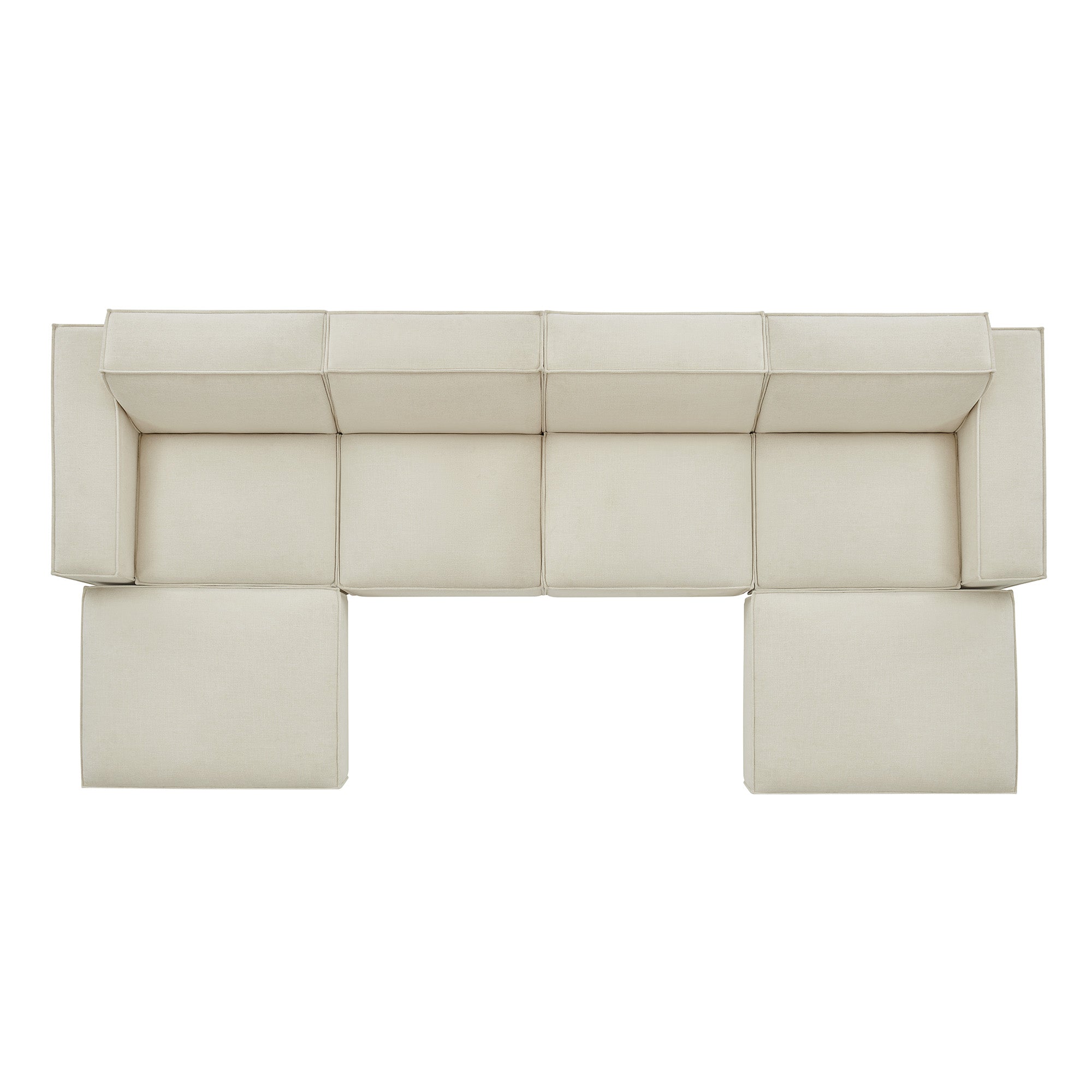 Restore 6-Piece Performance Fabric Upholstered Modular Sectional Sofa