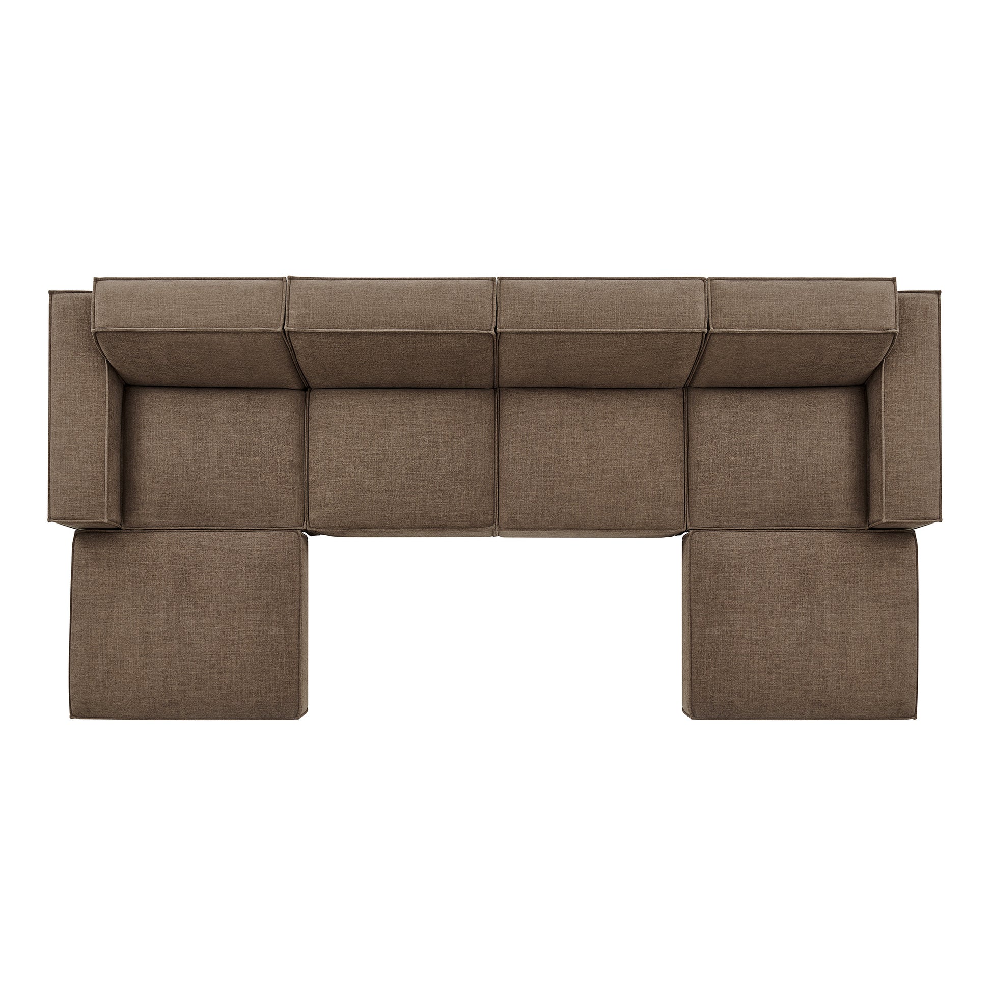 Restore 6-Piece Performance Fabric Upholstered Modular Sectional Sofa