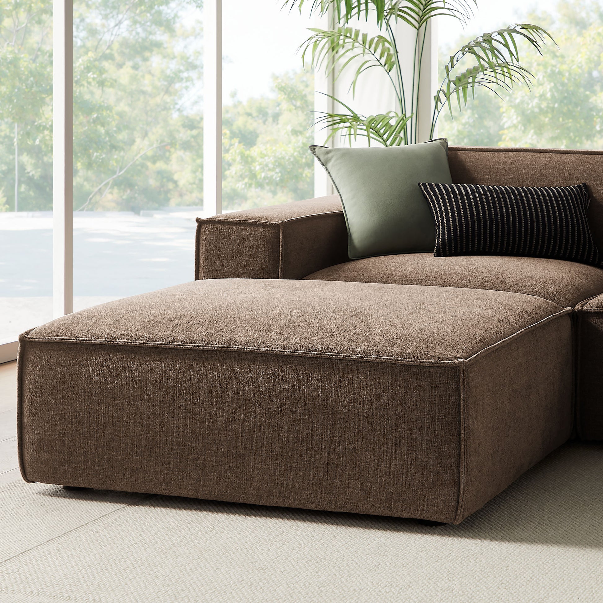 Restore 6-Piece Performance Fabric Upholstered Modular Sectional Sofa