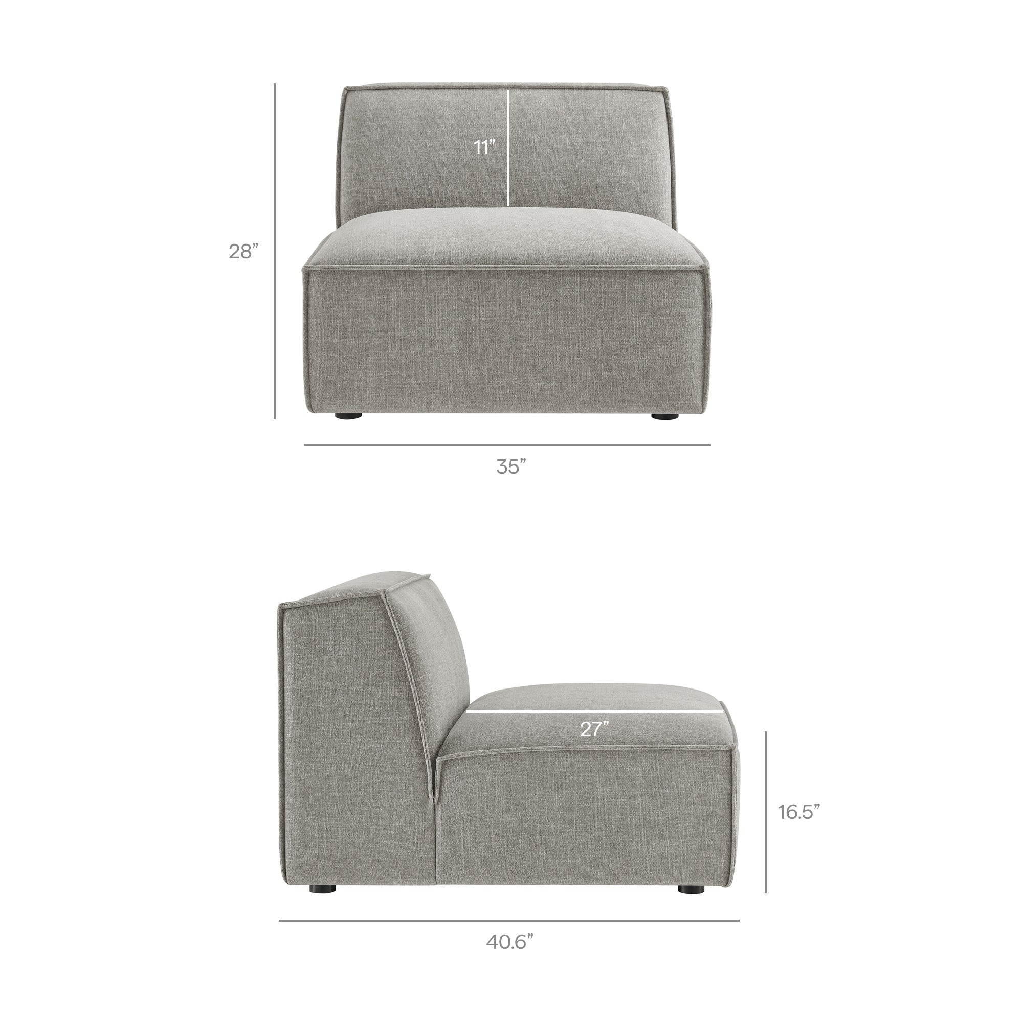Restore 6-Piece Performance Fabric Upholstered Modular Sectional Sofa