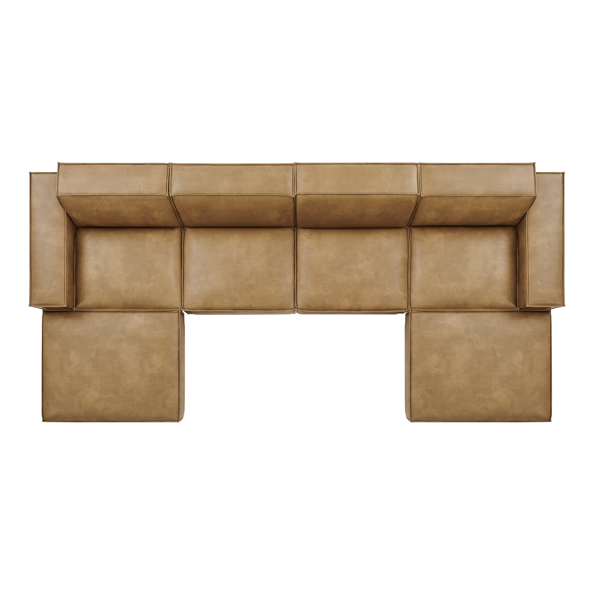 Restore 6-Piece Vegan Leather Modular Sectional Sofa