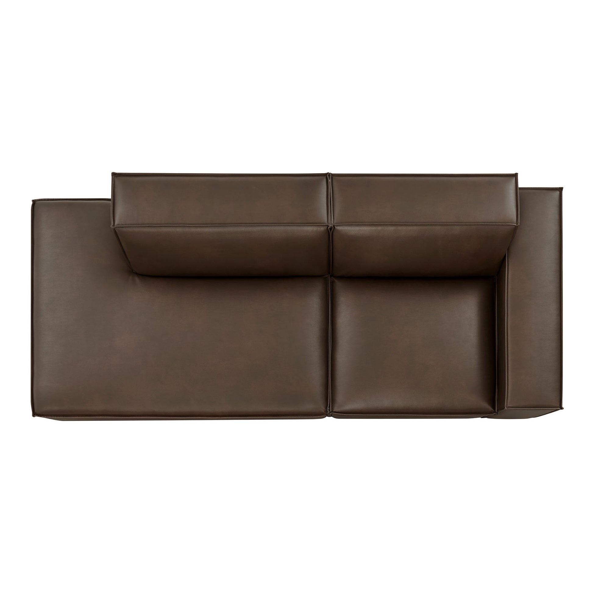 Restore 2-Piece Vegan Leather Modular Loveseat