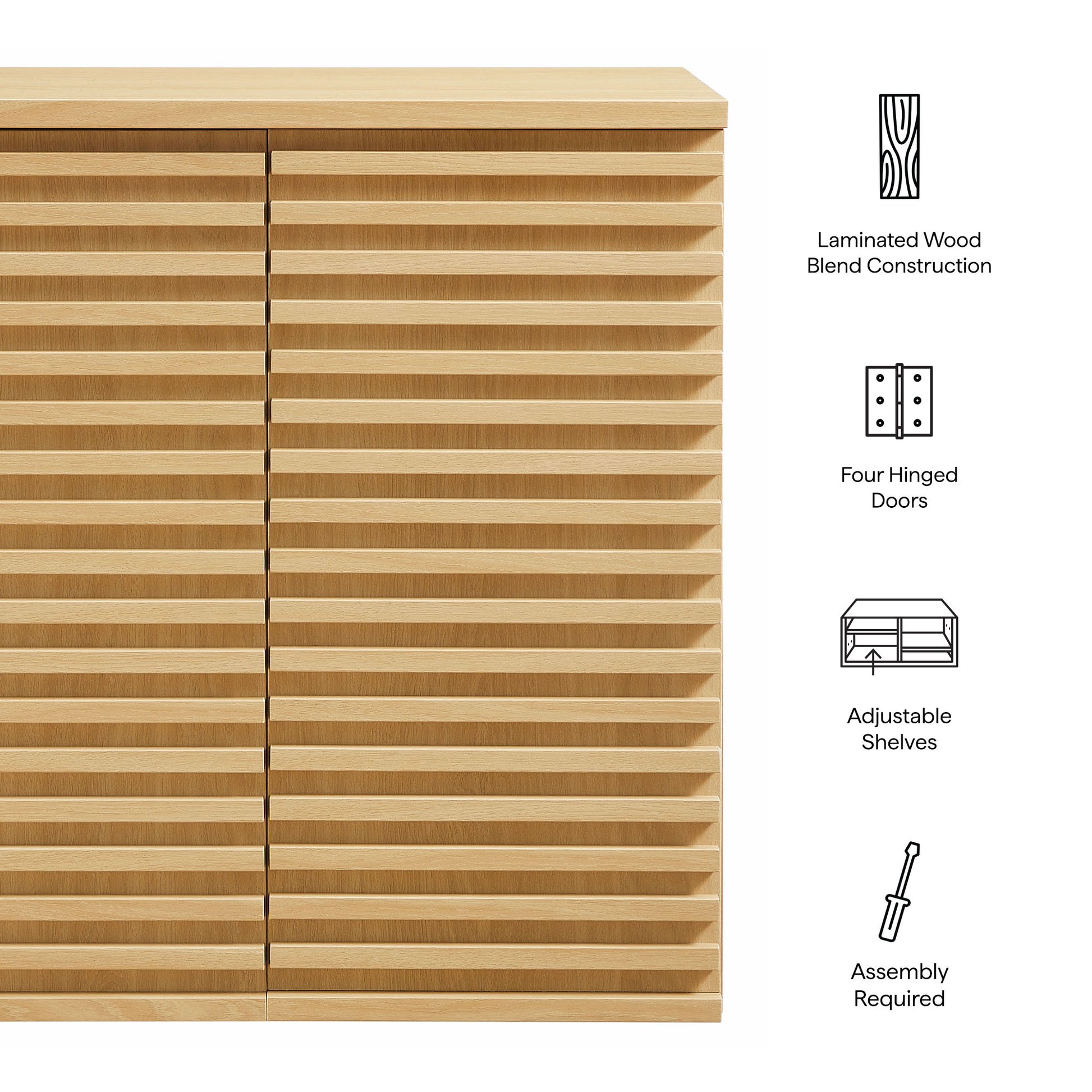 Render Wall Mounted Bathroom Cabinet - Walnut