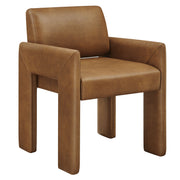 Daven Vegan Leather Dining Armchair - Canyon