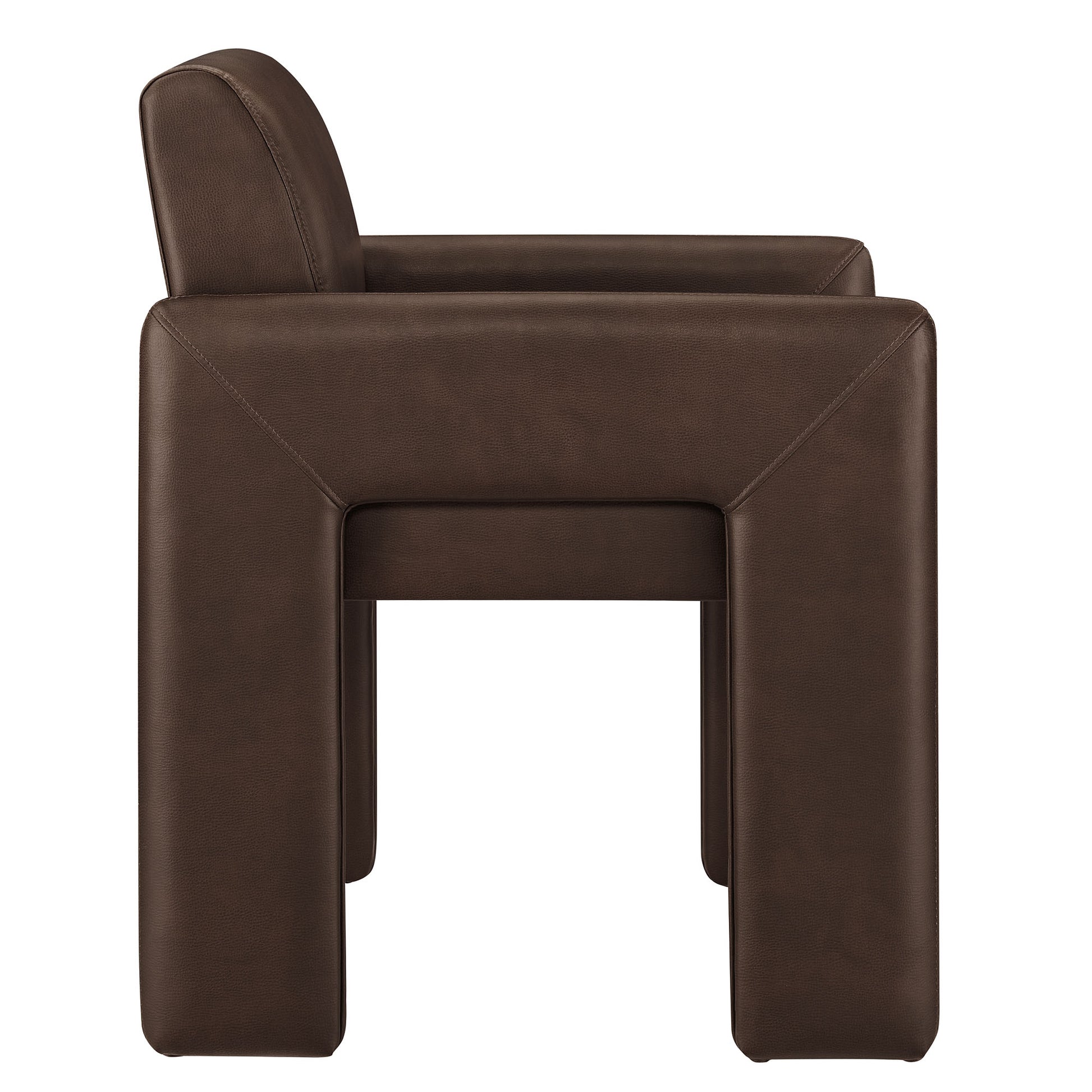 Daven Vegan Leather Dining Armchair