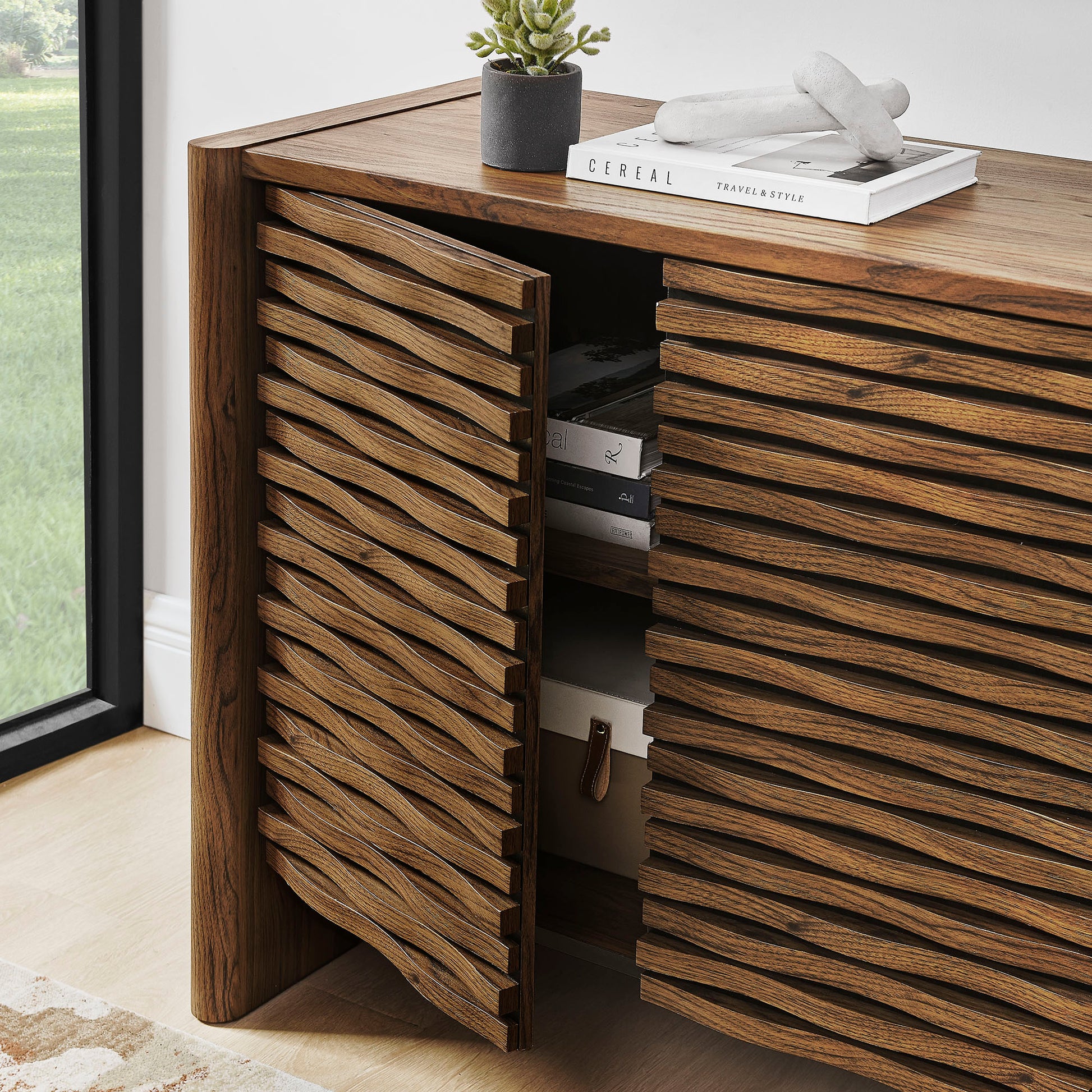 Emric Wave Accent Cabinet