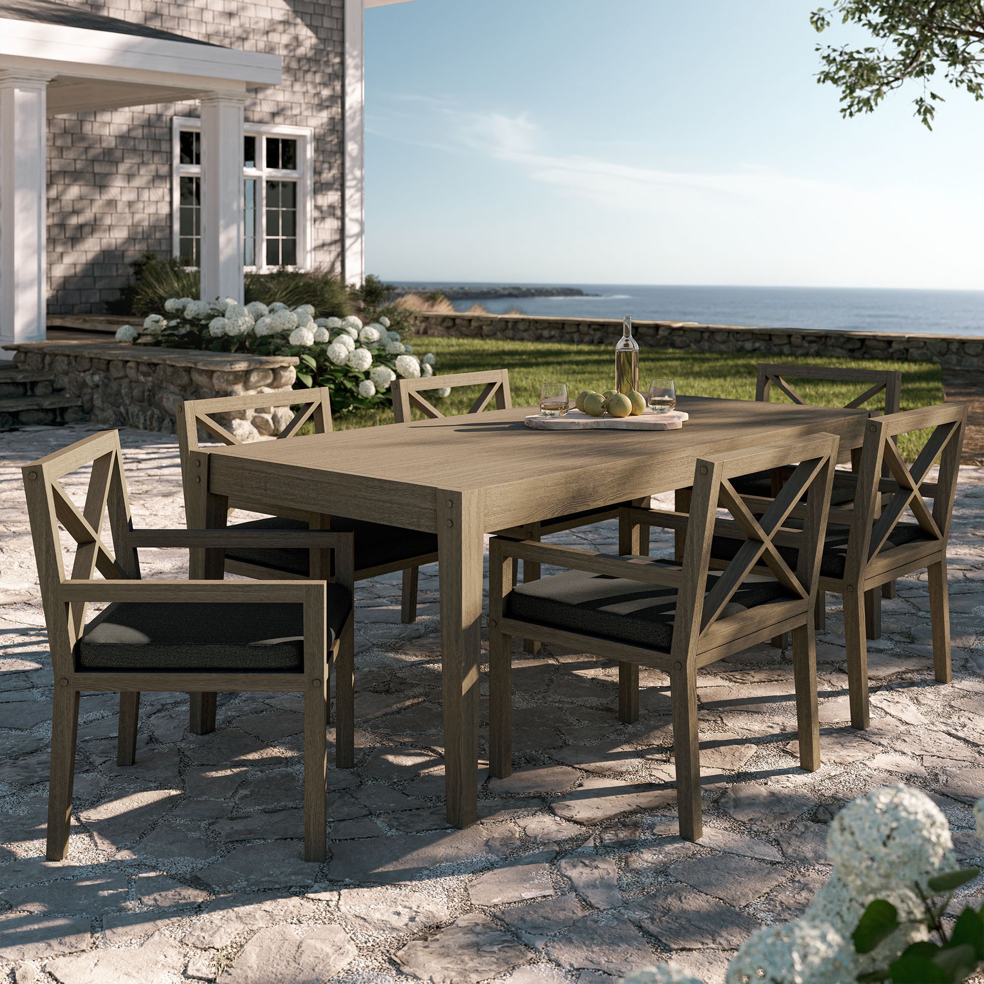 Northlake 7-Piece Outdoor Teak Wood Dining Set