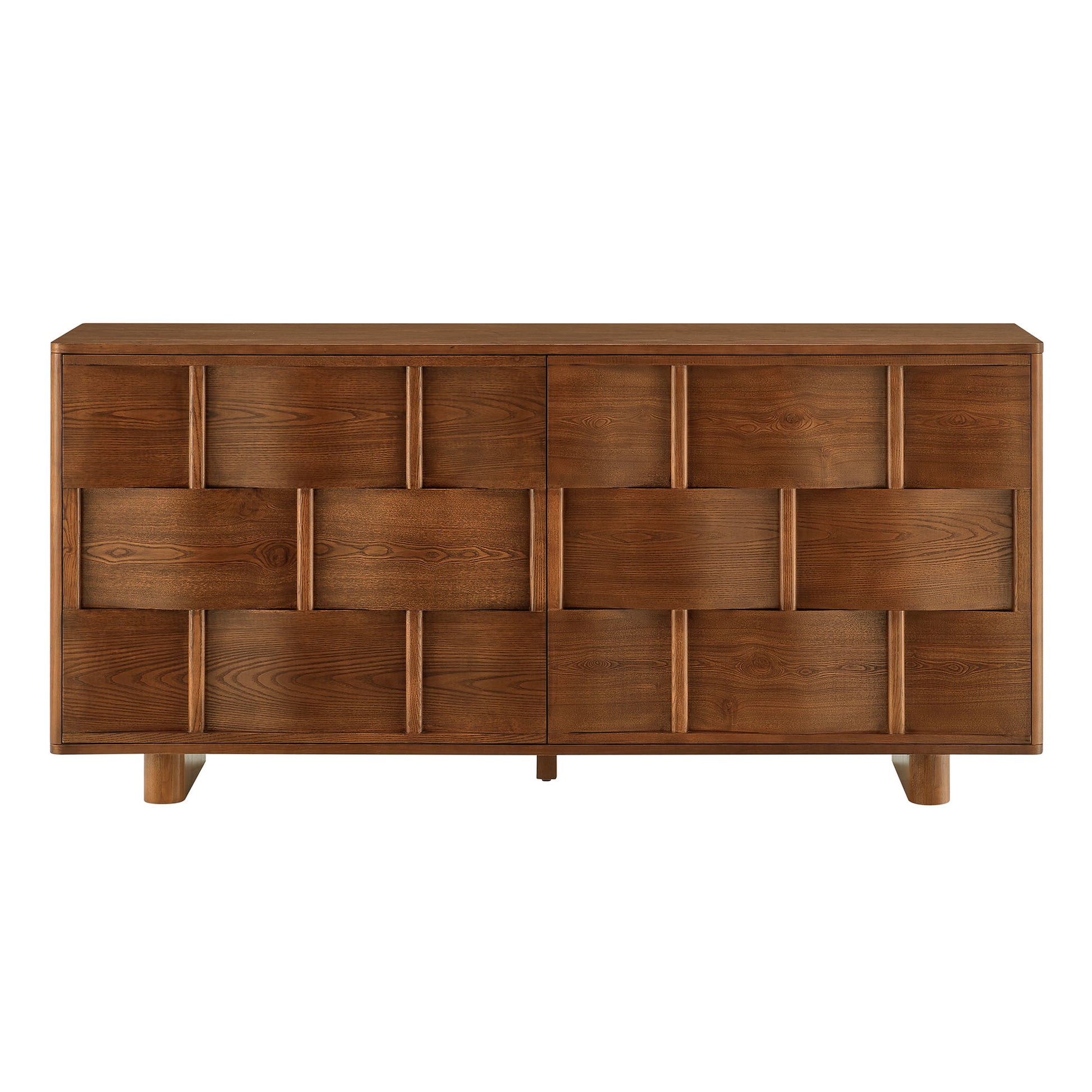 Foundry 71" Woven Design Buffet Storage Cabinet