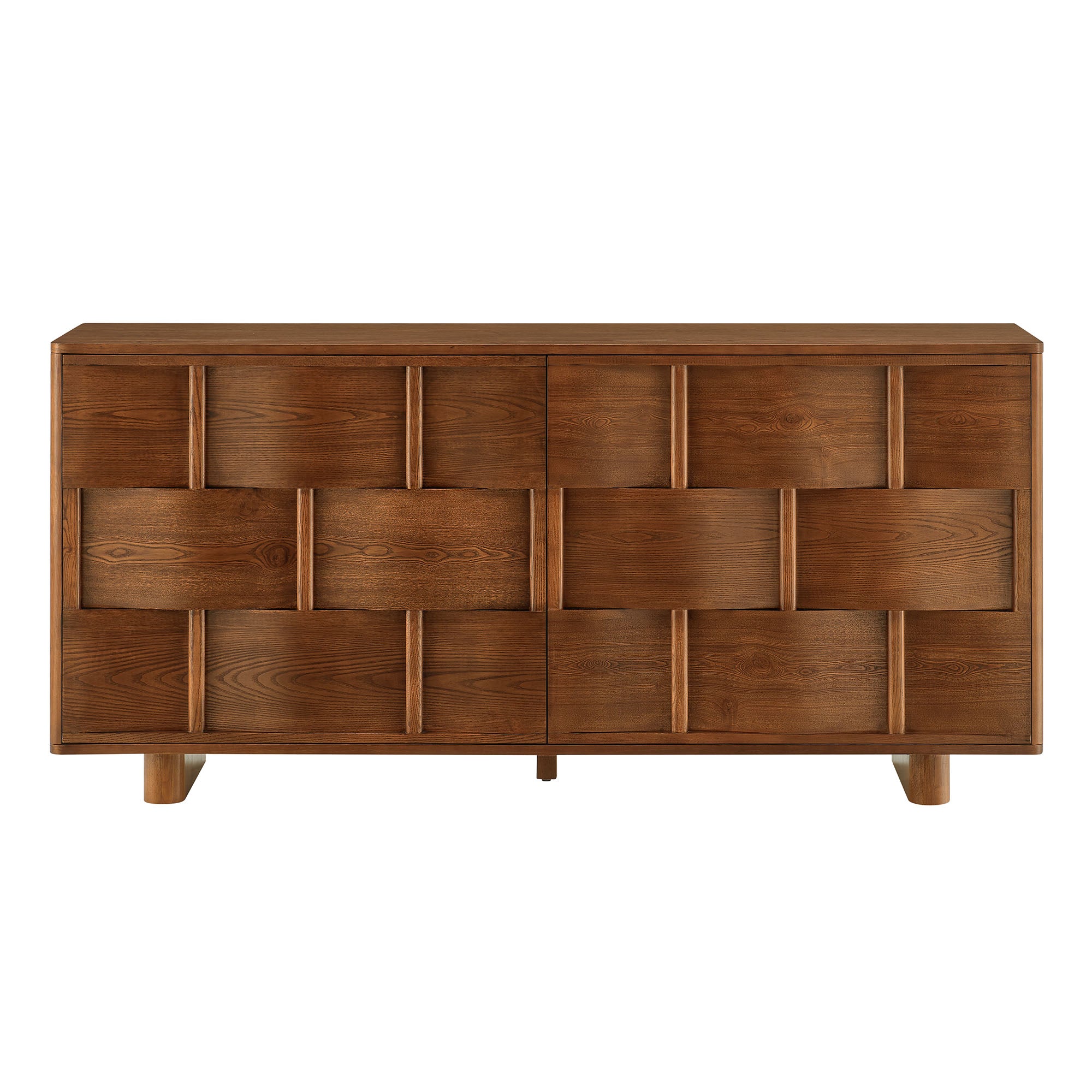 Foundry 71" Woven Design Buffet Storage Cabinet