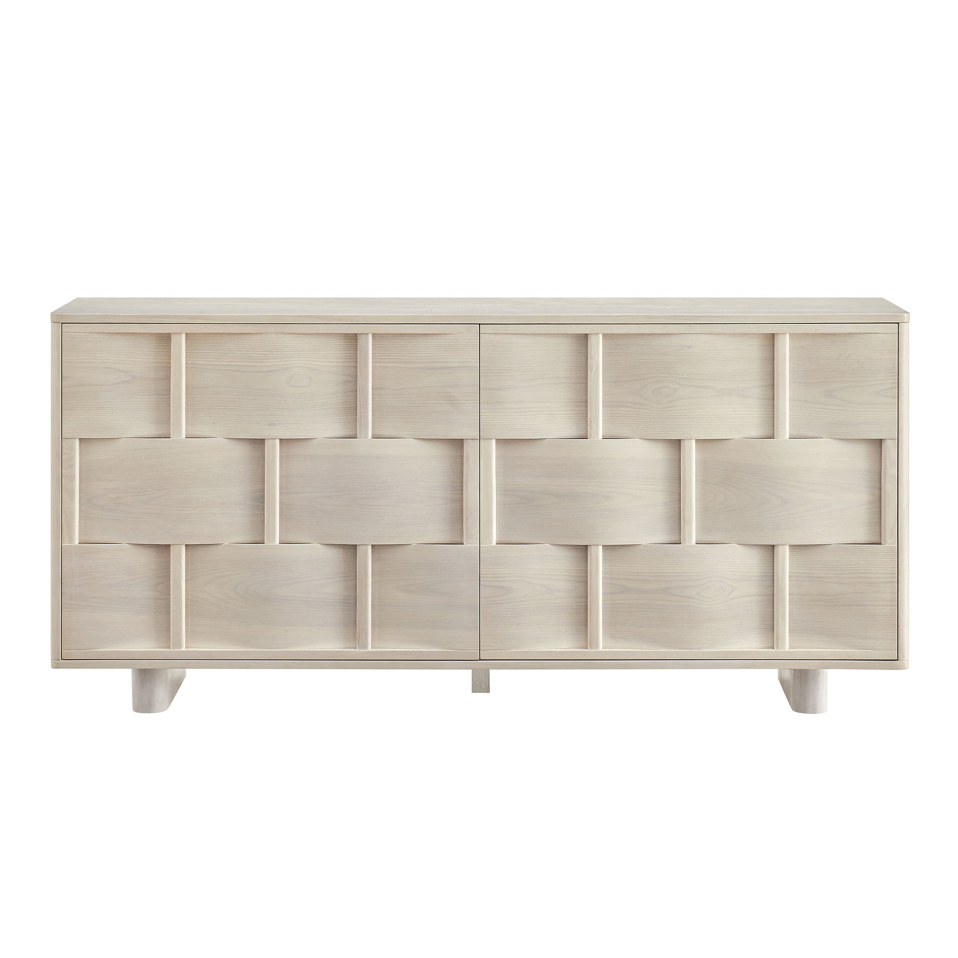 Foundry 71" Woven Design Buffet Storage Cabinet