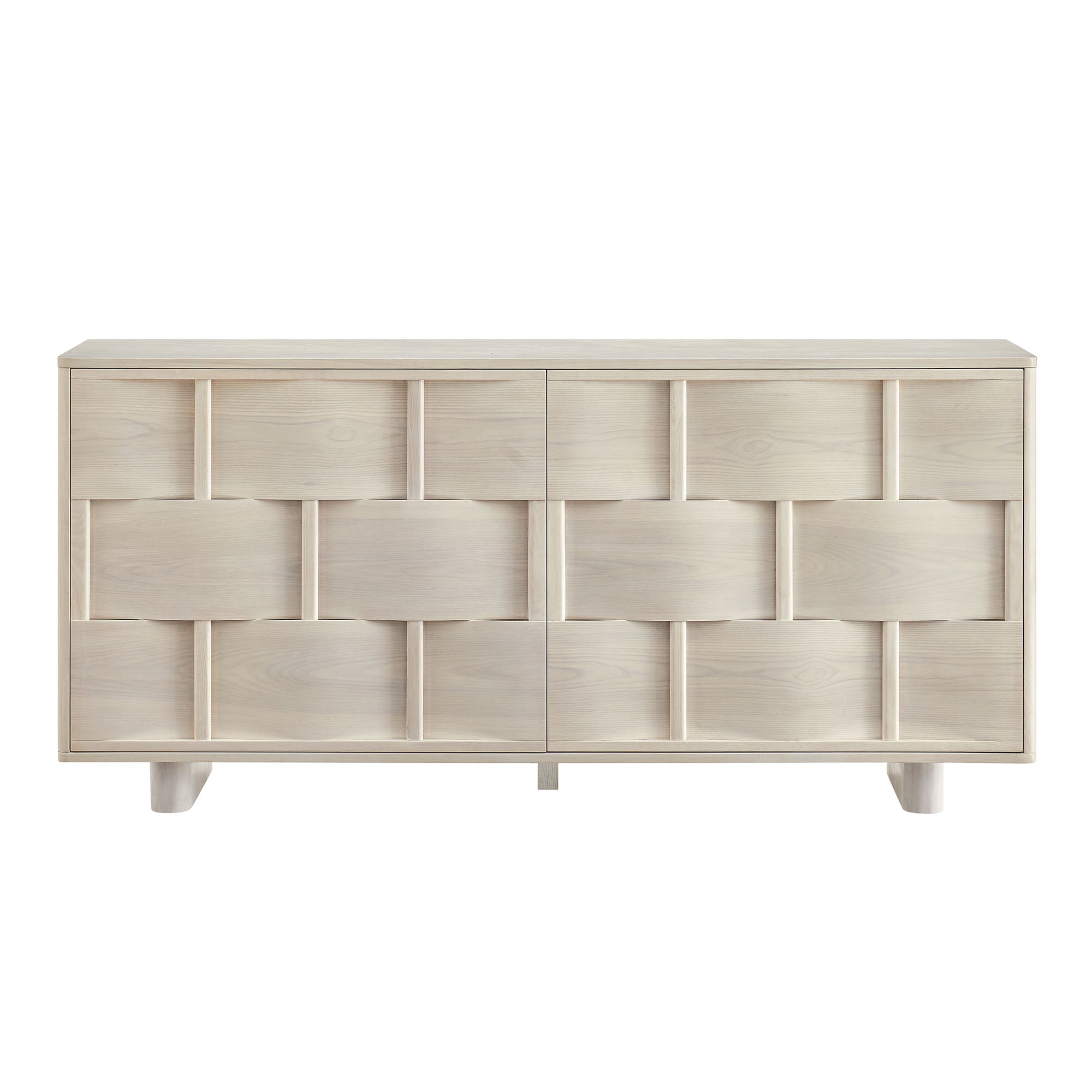 Foundry 71" Woven Design Buffet Storage Cabinet