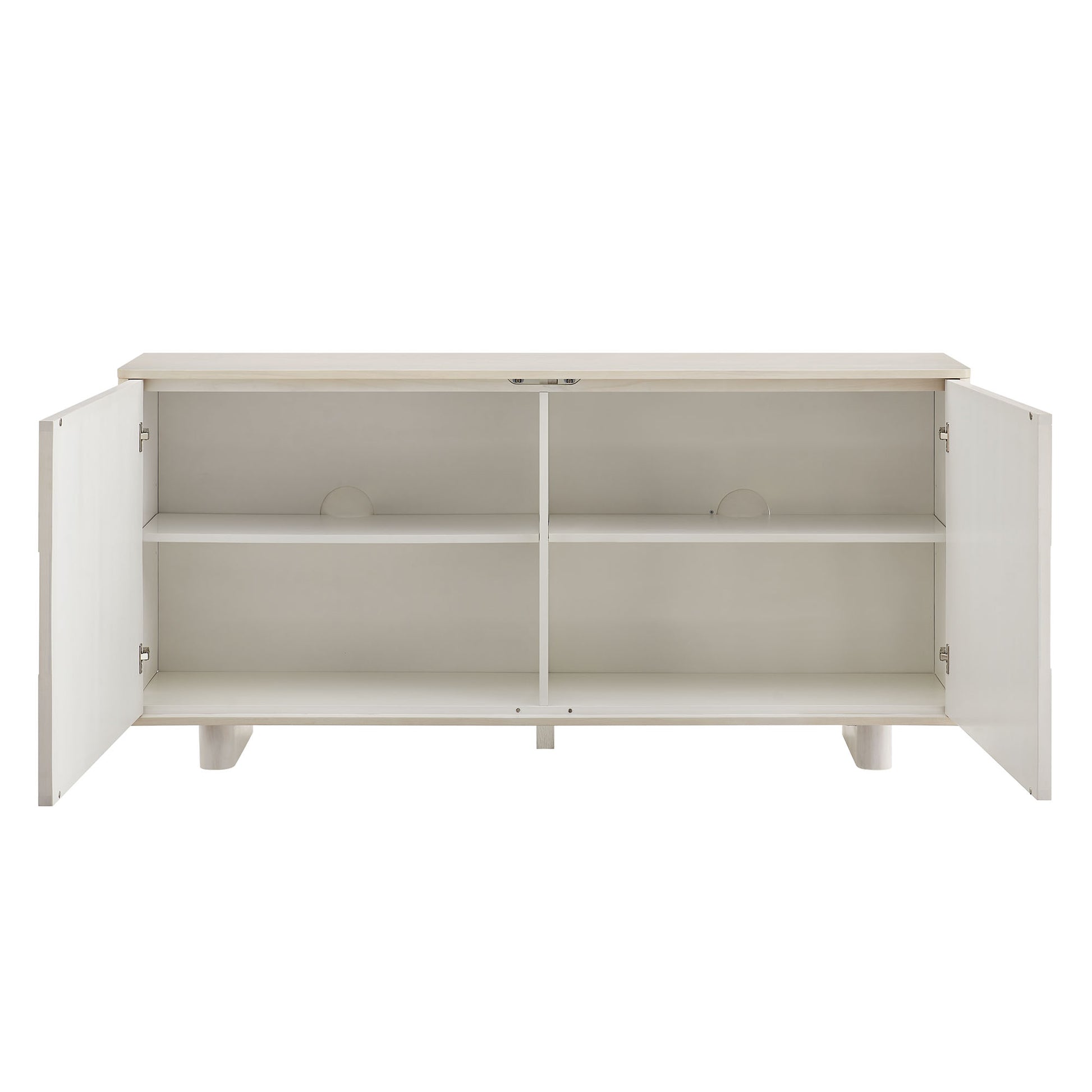 Foundry 71" Woven Design Buffet Storage Cabinet