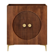 Vernon 30" Fluted Wood Vanity Cabinet Without Sink - Walnut