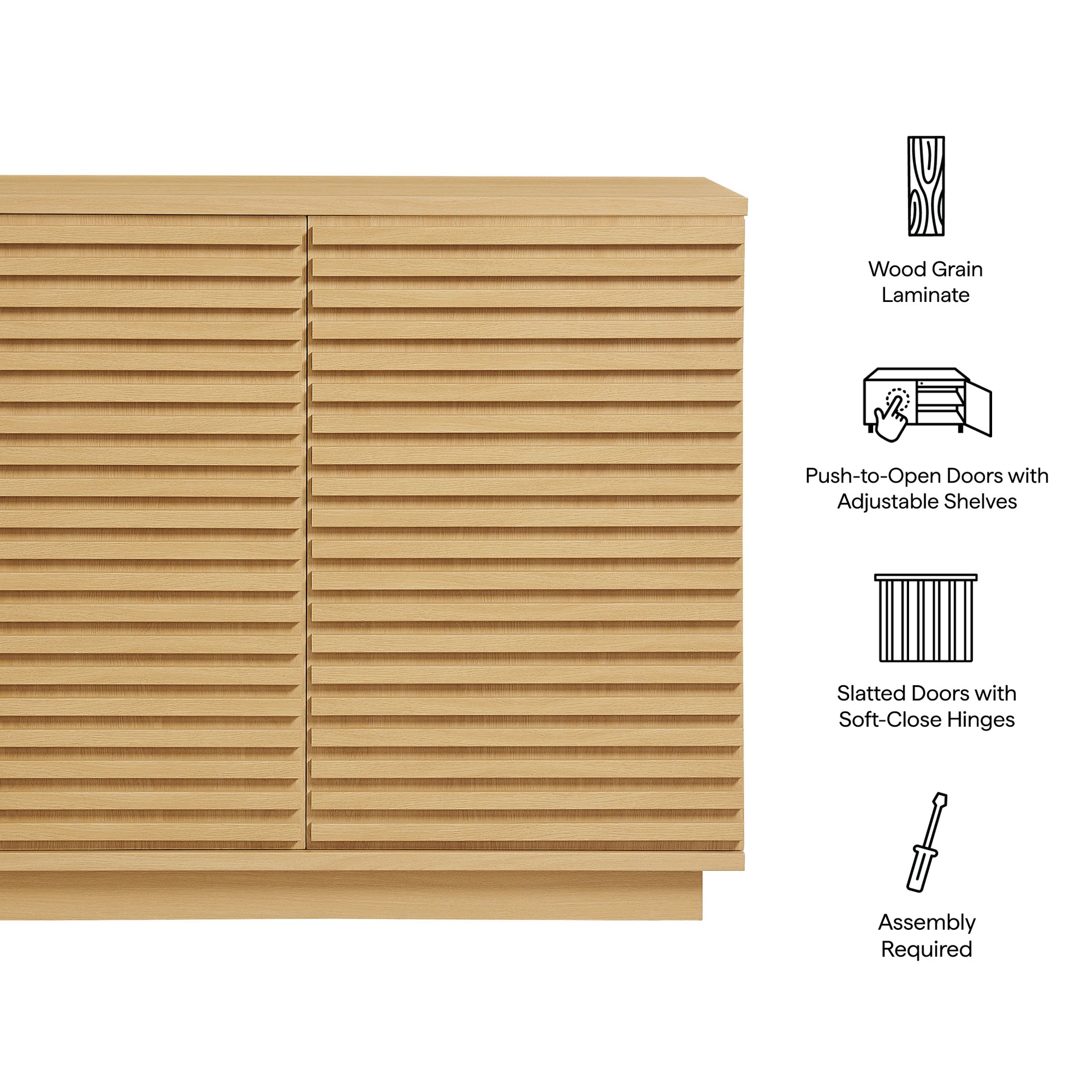 Render 2-Door Fluted Accent Cabinet