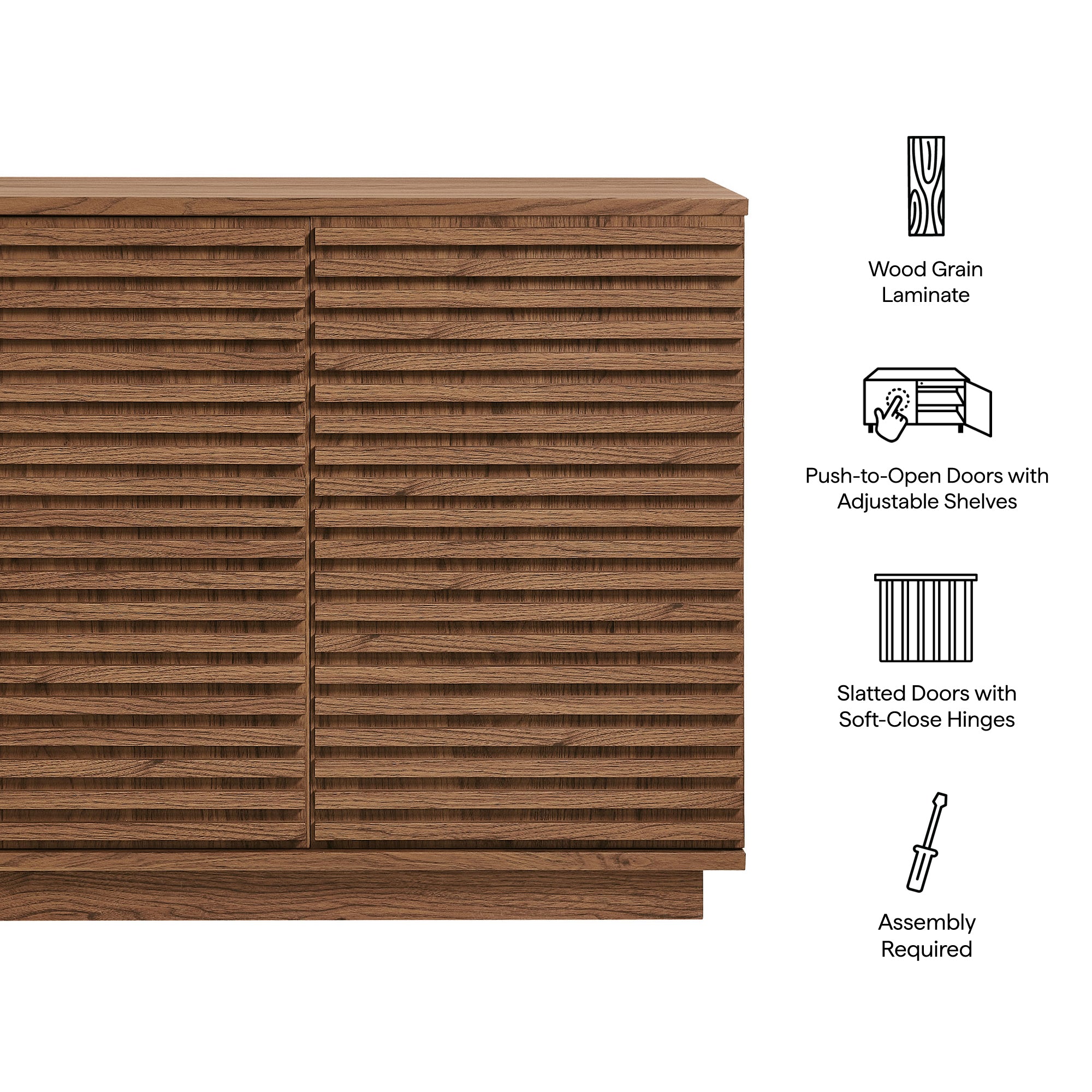 Render 2-Door Fluted Accent Cabinet