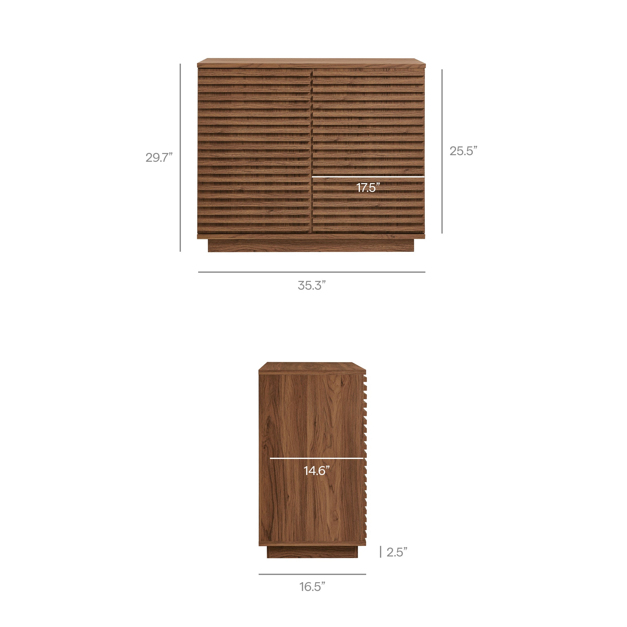 Render 2-Door Fluted Accent Cabinet