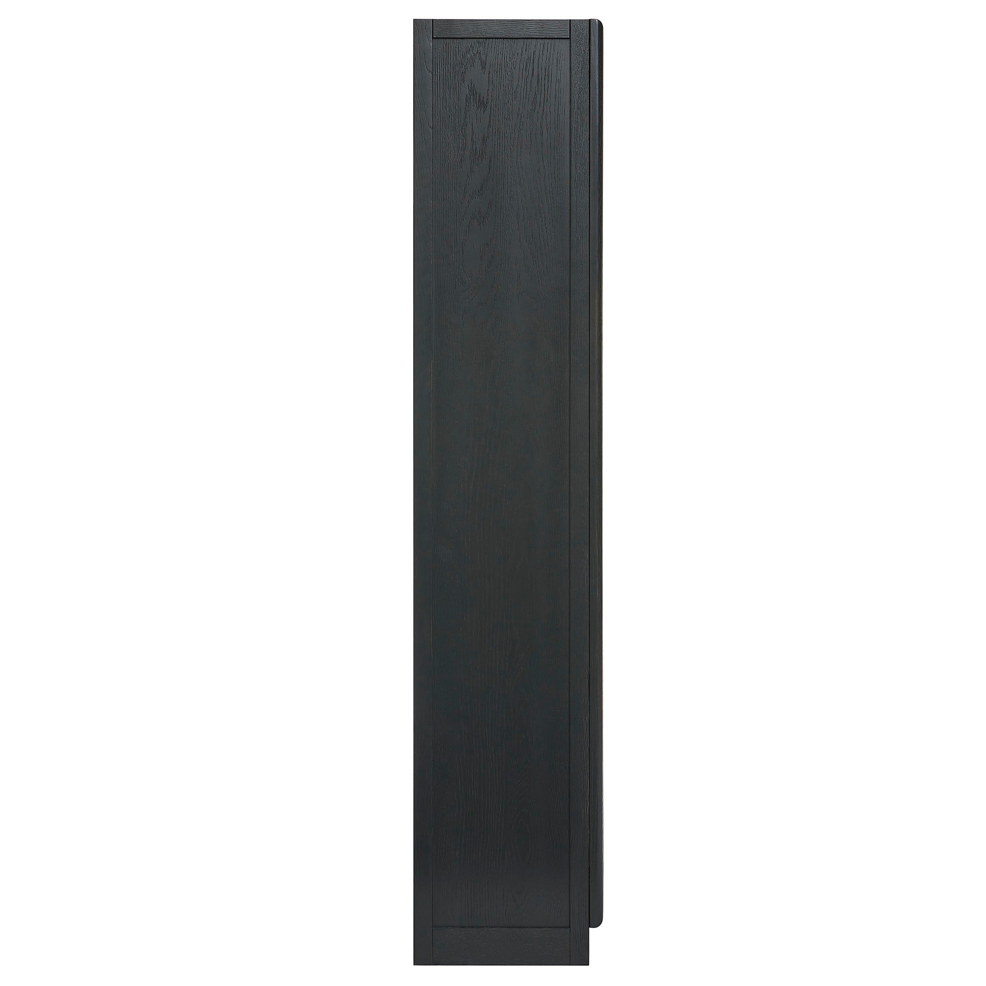 Anwen Solid Wood and Glass Display Cabinet
