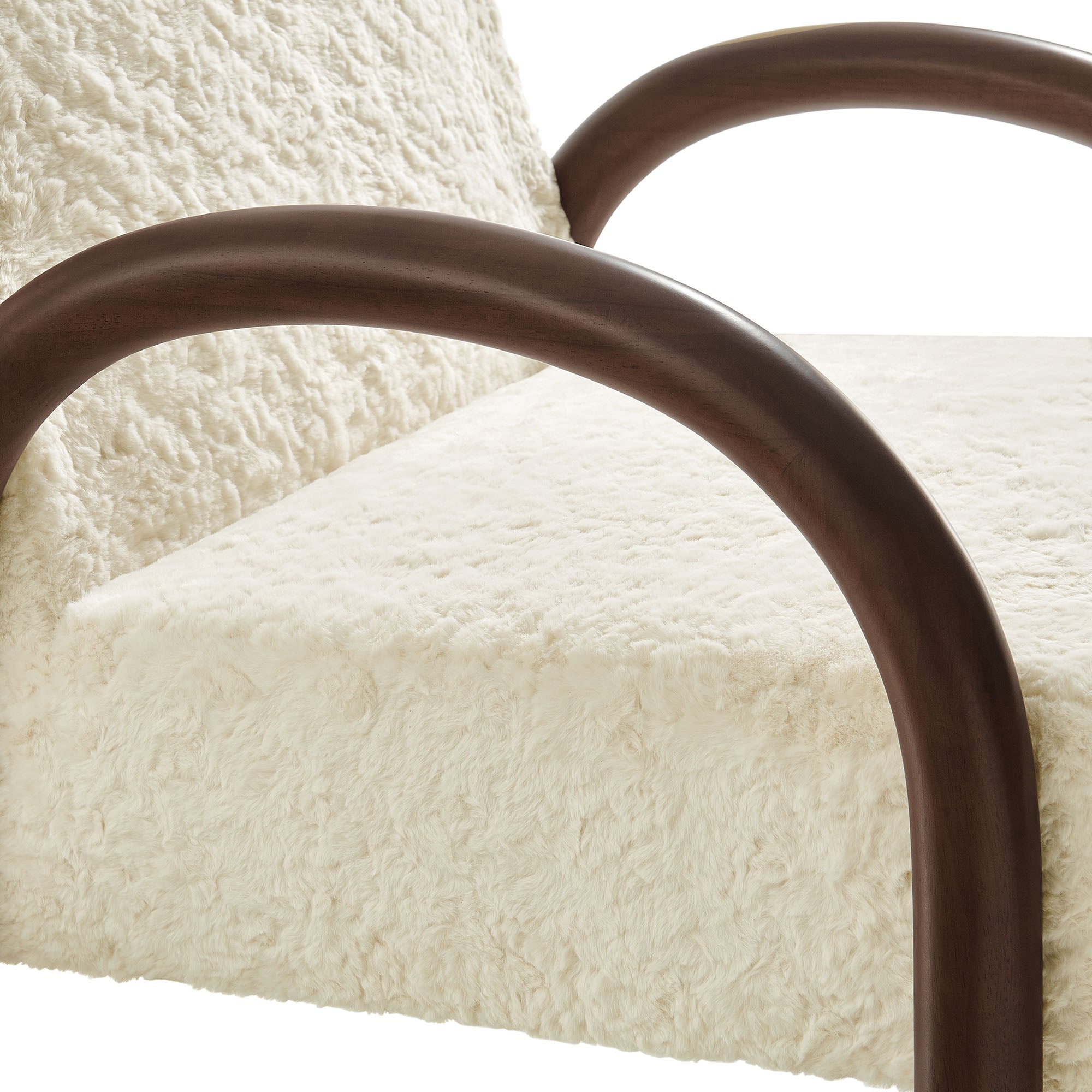 Arden Faux Shearling Accent Armchair
