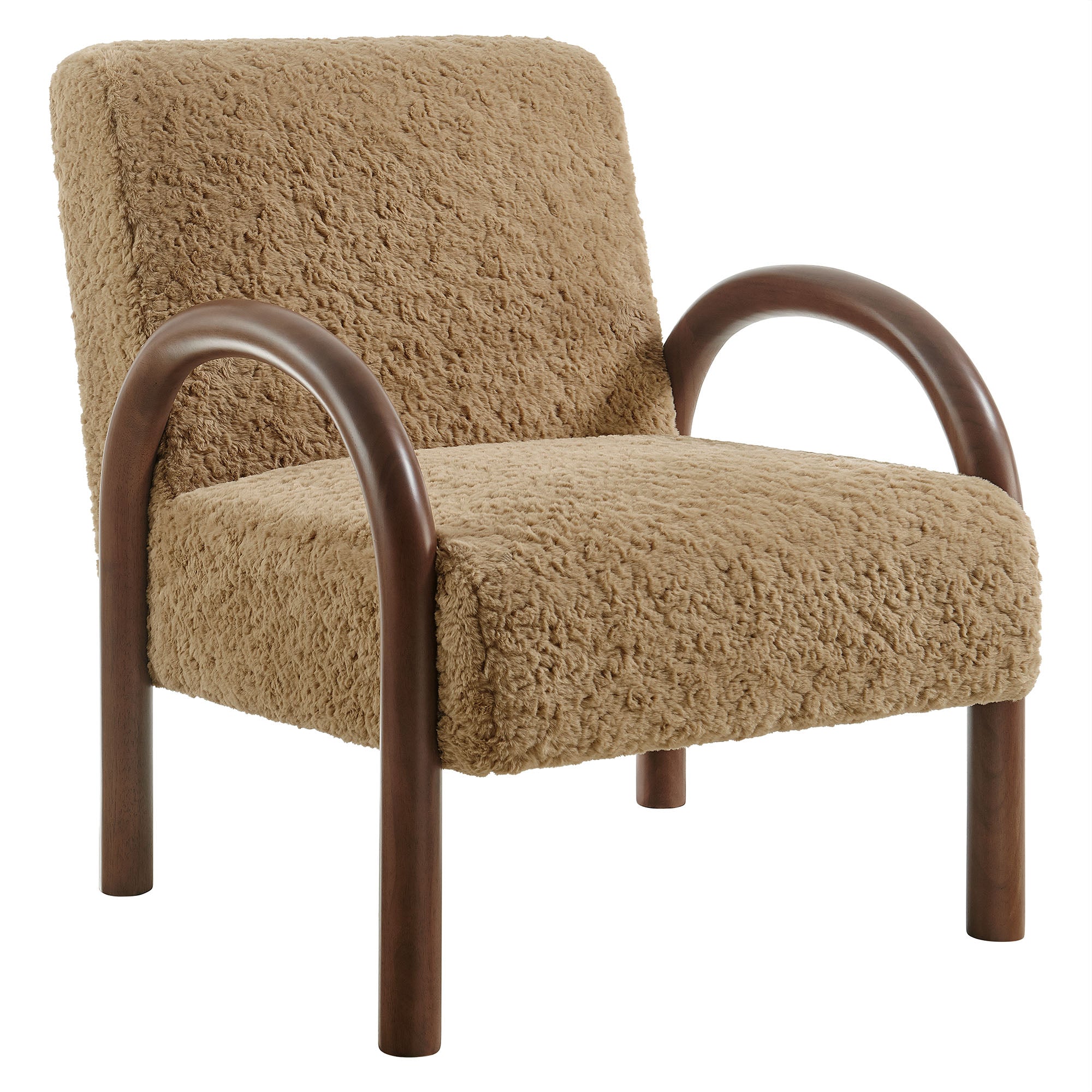Arden Faux Shearling Accent Armchair