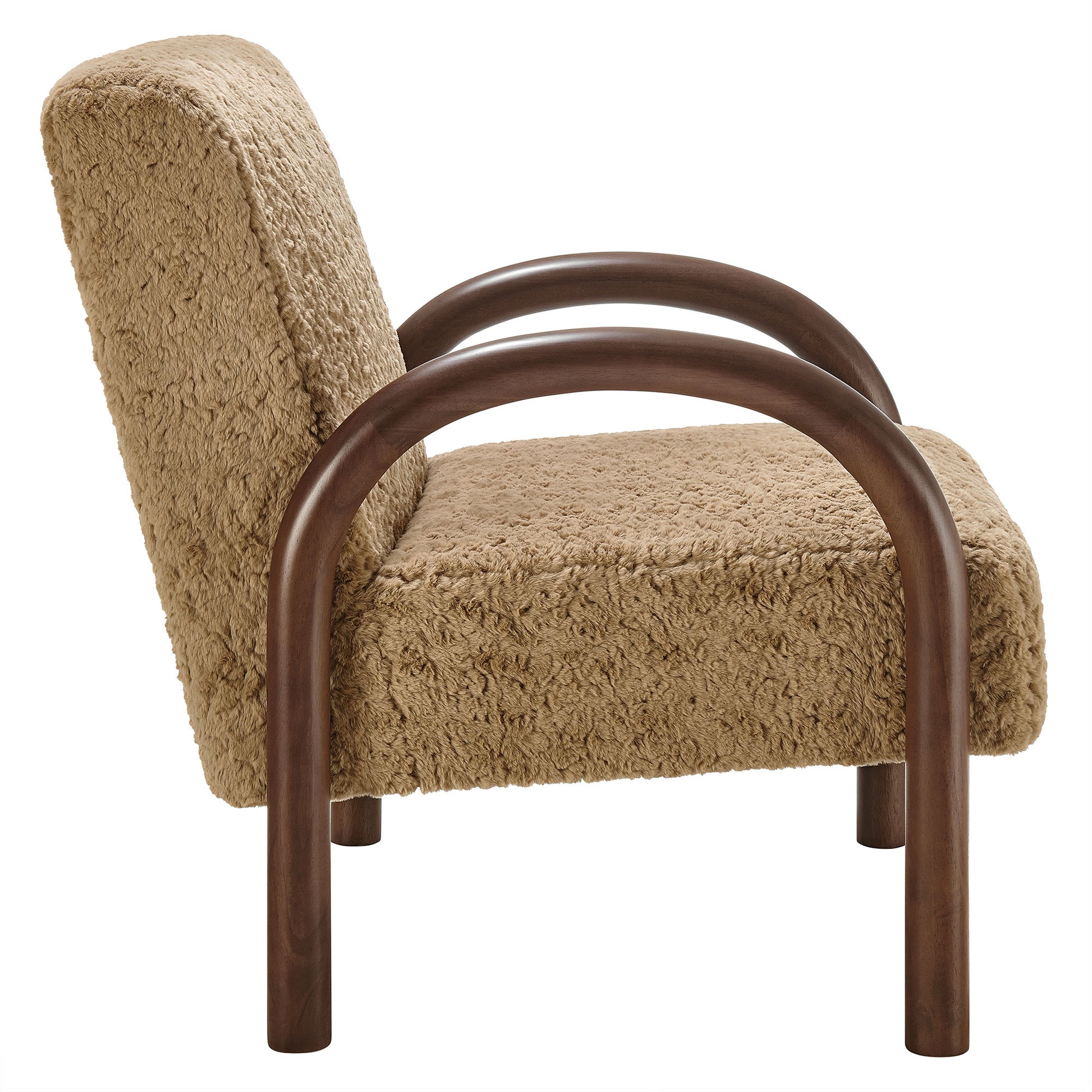 Arden Faux Shearling Accent Armchair