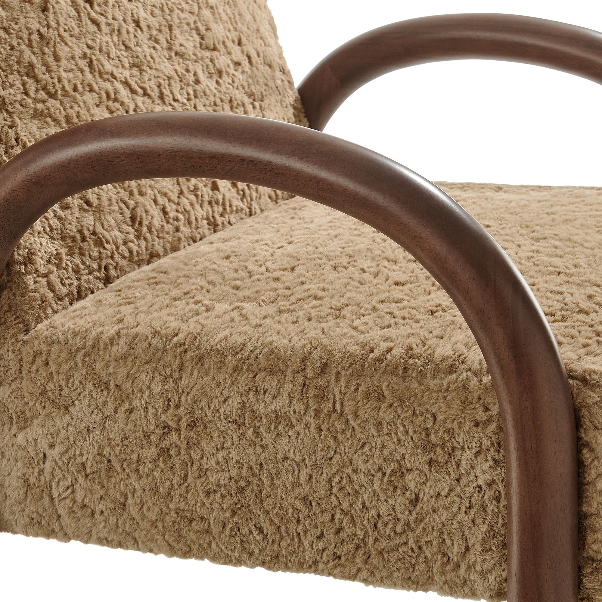 Arden Faux Shearling Accent Armchair