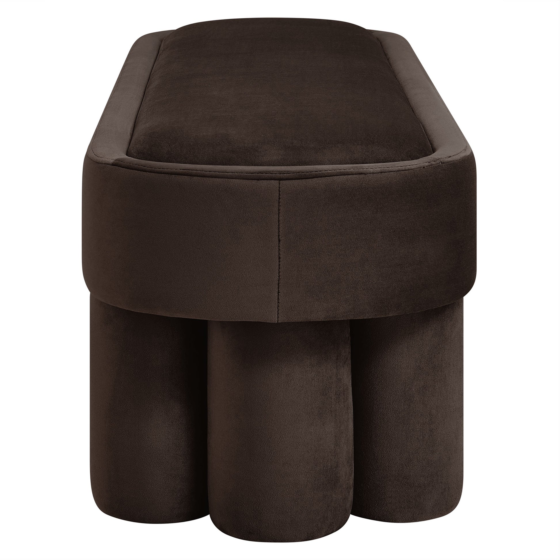 Mossi Oval Performance Velvet Accent Bench