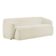 Monica 88 Inch Boucle Fabric Sofa - Cream