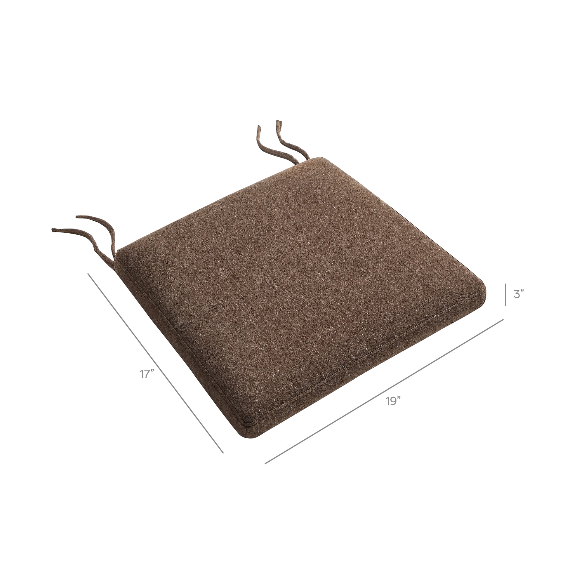 Jax Fabric Dining Chair Seat Cushion - Oatmeal Stripe