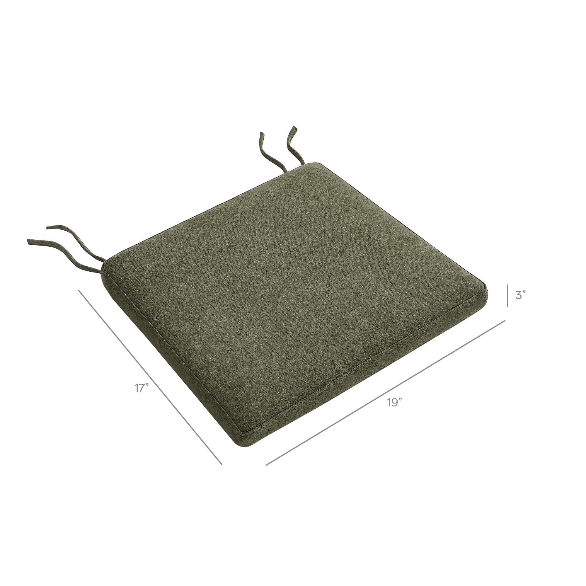 Jax Fabric Dining Chair Seat Cushion