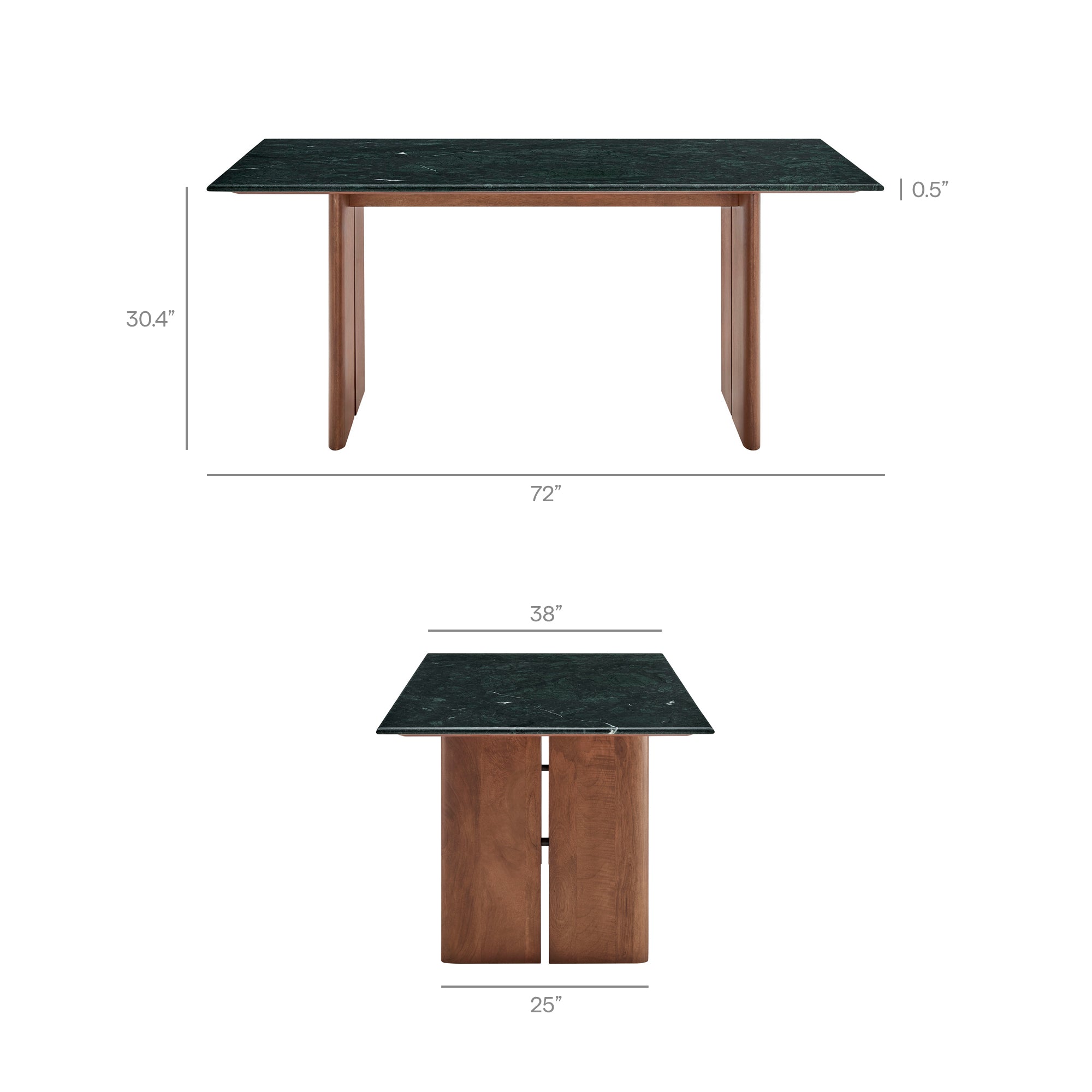 Amistad 72 Inch Marble Dining Table by Modway