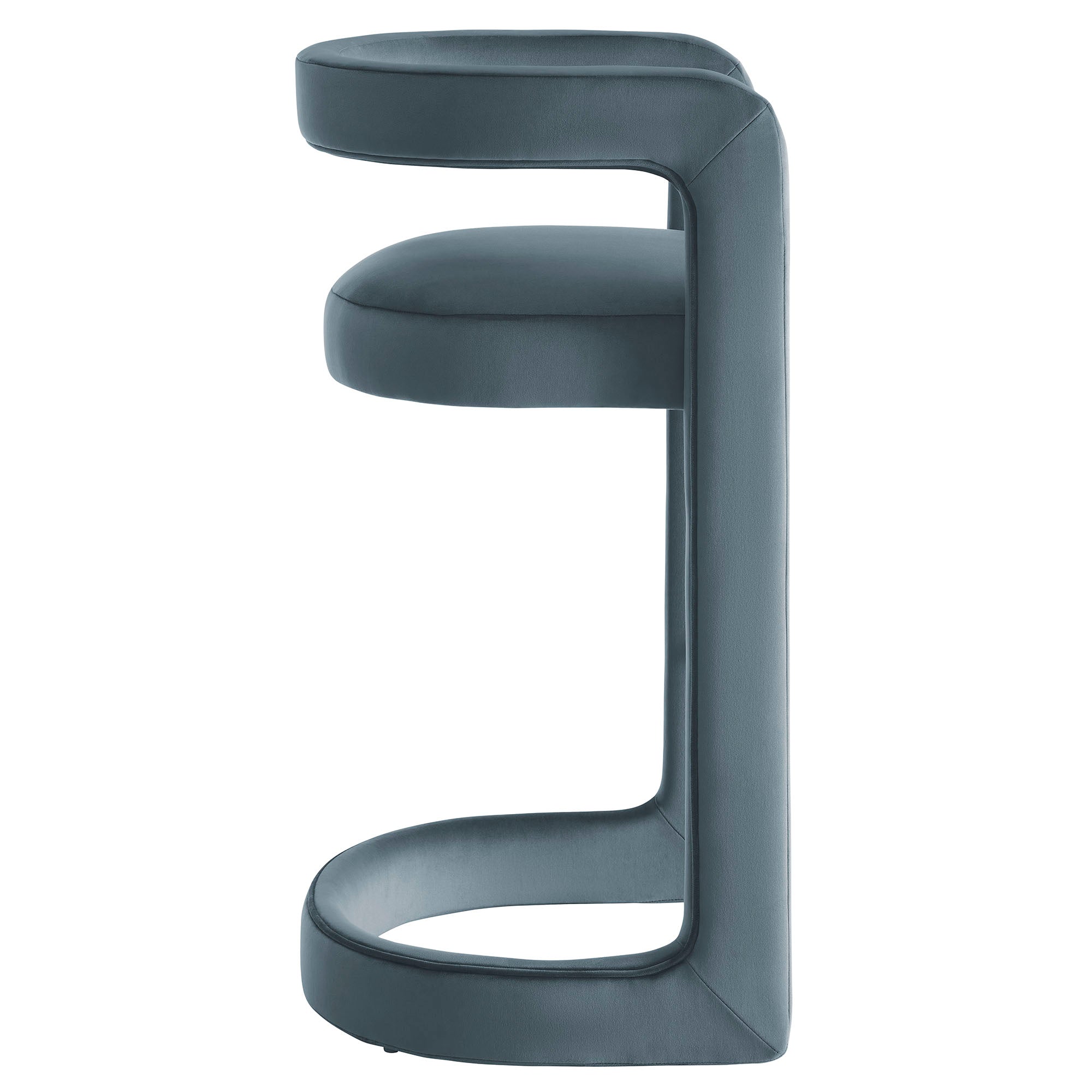 Winslow Performance Velvet Bar Stool Set of 2 by Modway
