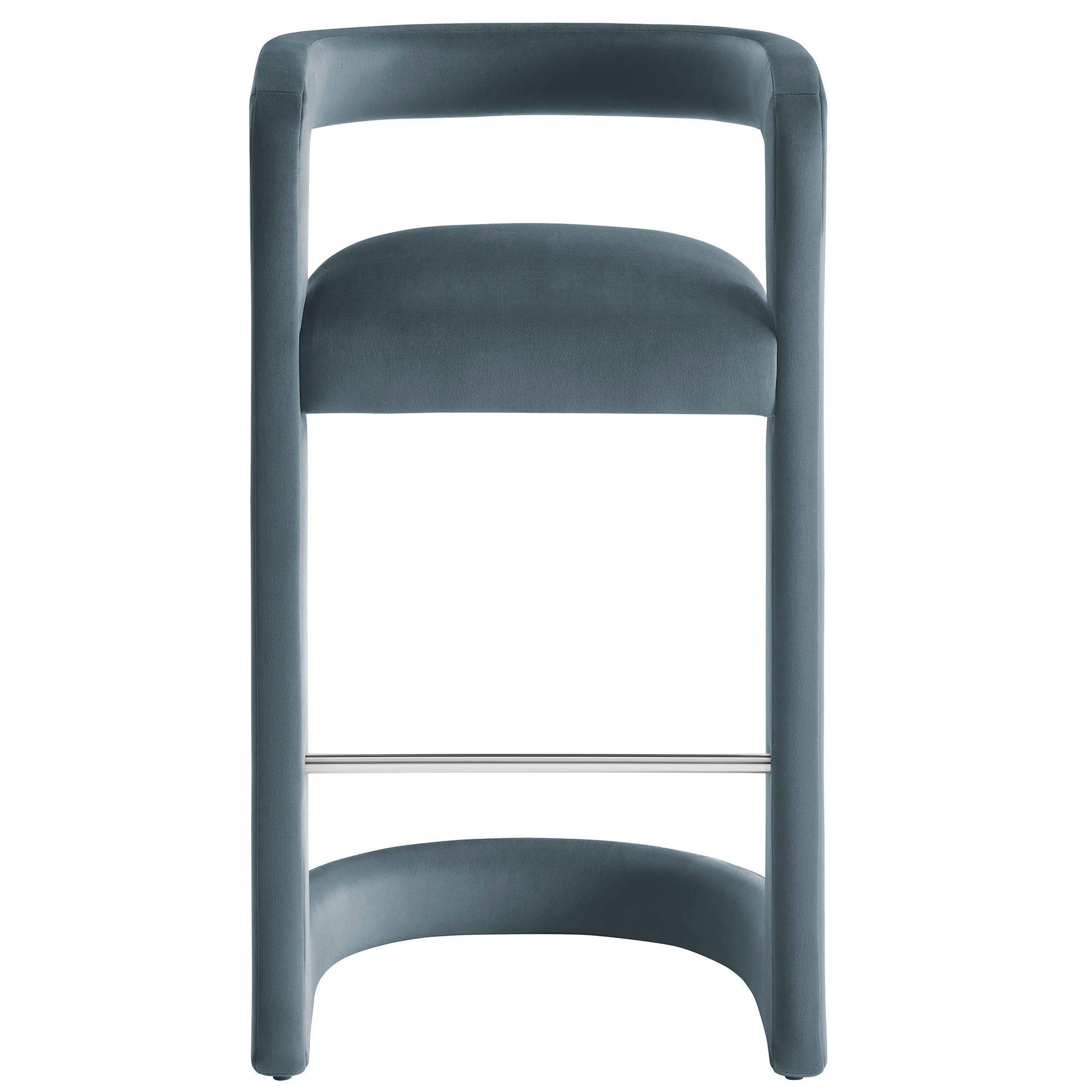 Winslow Performance Velvet Bar Stool Set of 2 by Modway
