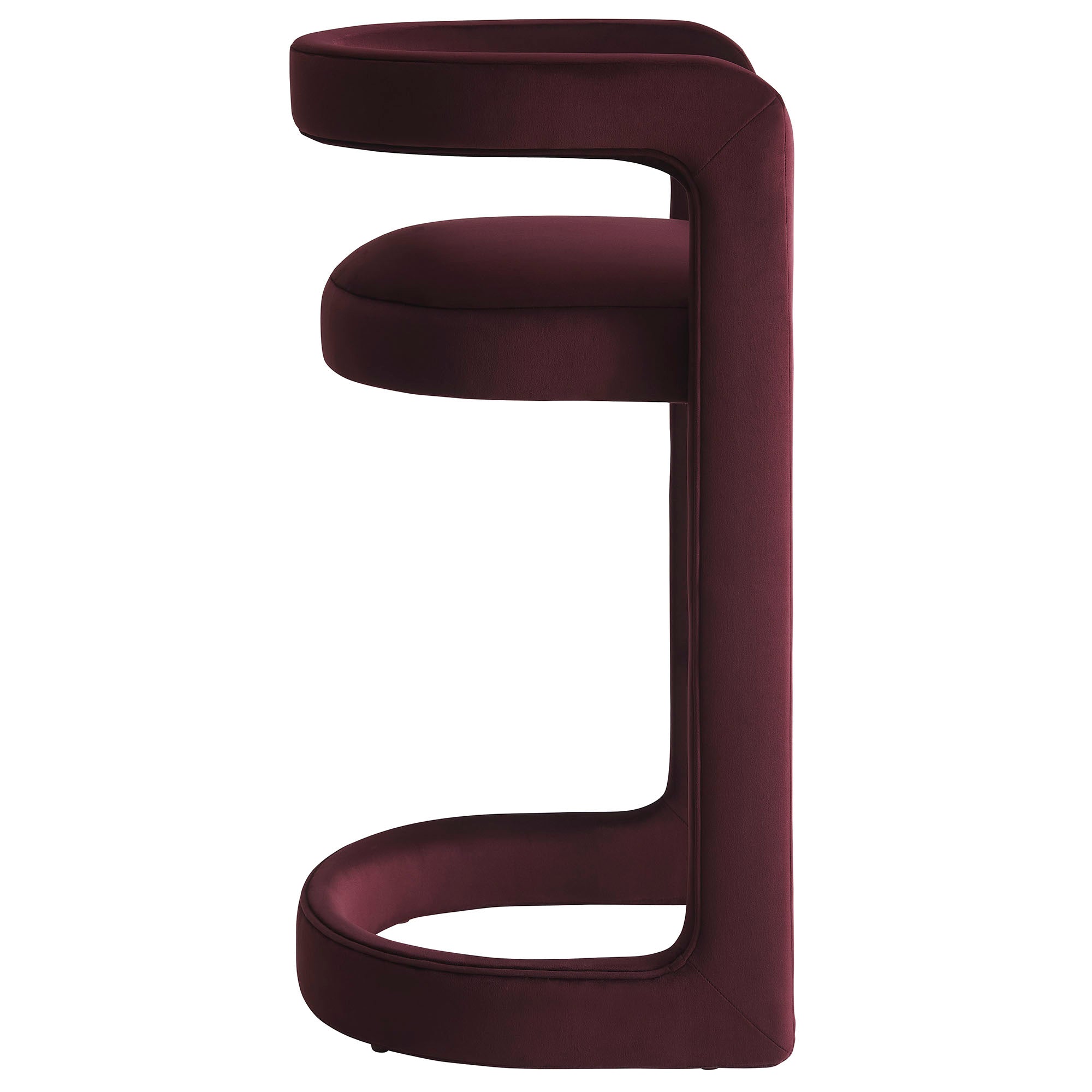 Winslow Performance Velvet Bar Stool Set of 2 by Modway
