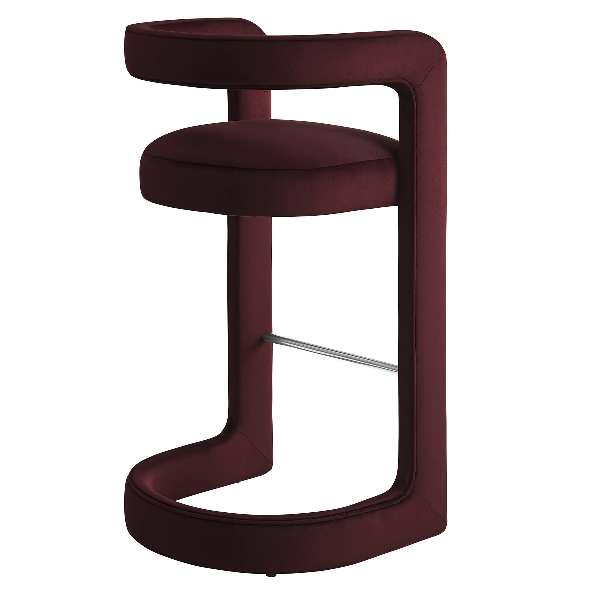 Winslow Performance Velvet Bar Stool Set of 2 by Modway