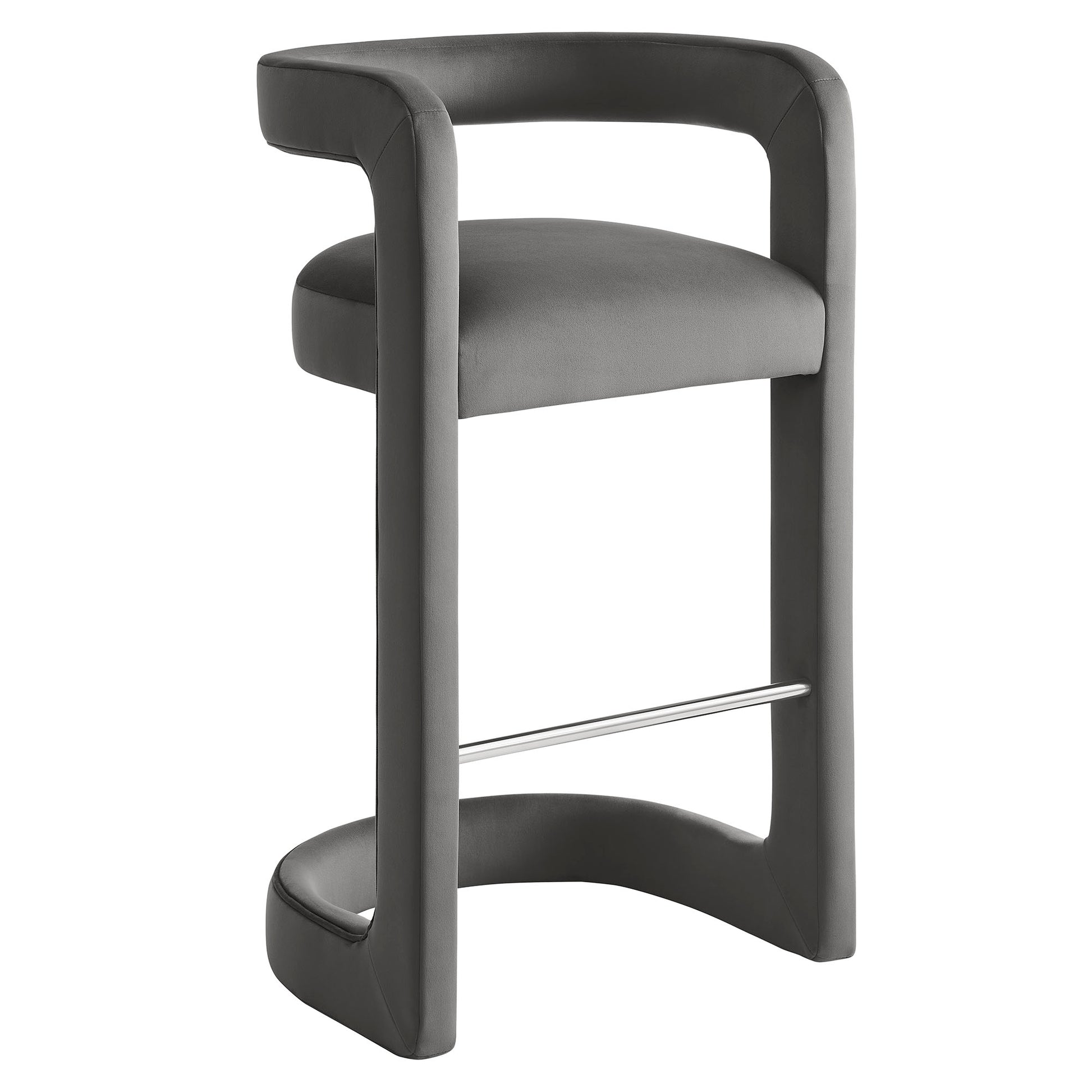 Winslow Performance Velvet Bar Stool Set of 2 by Modway