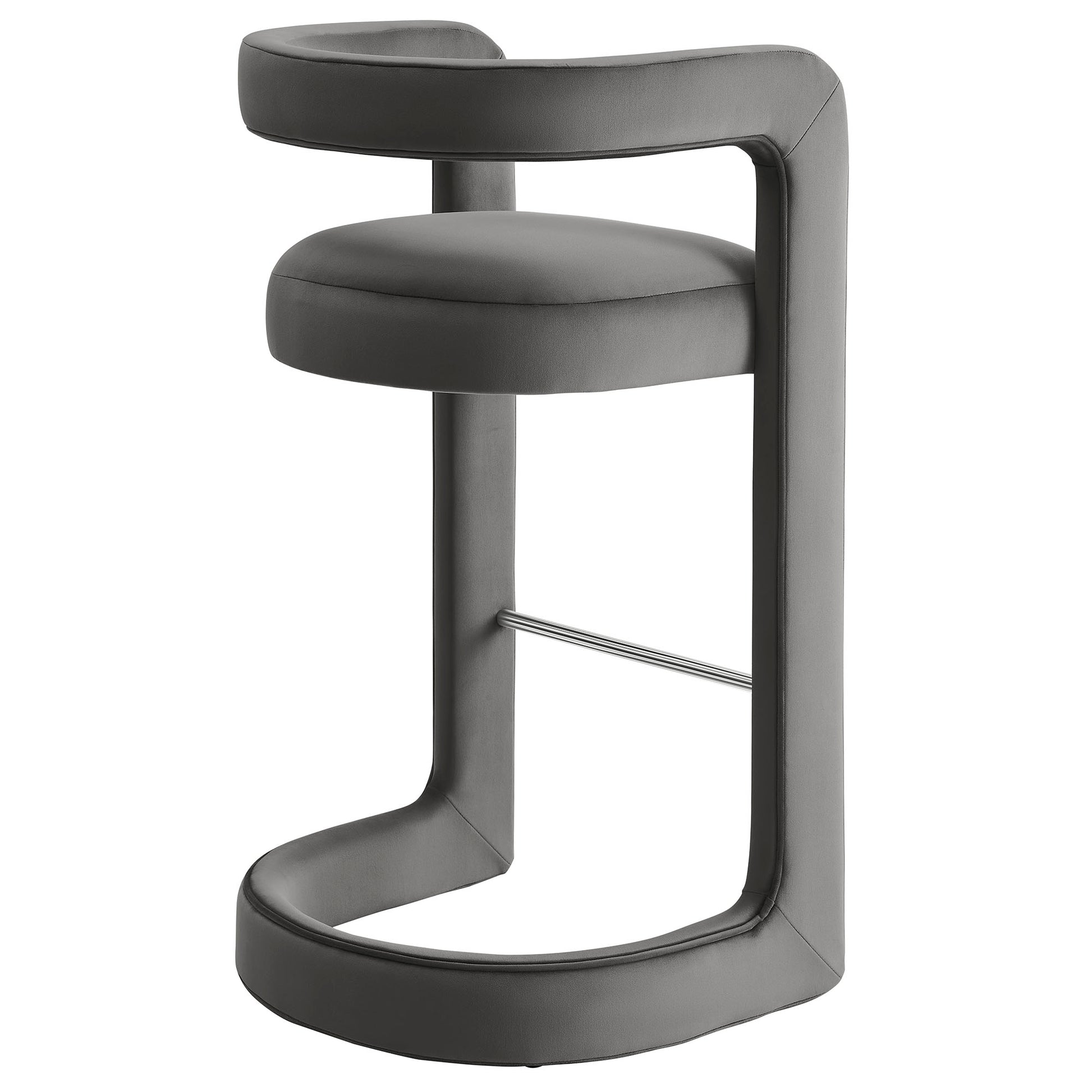 Winslow Performance Velvet Bar Stool Set of 2 by Modway