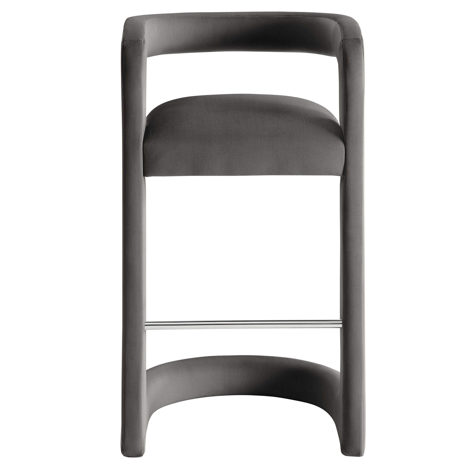 Winslow Performance Velvet Bar Stool Set of 2 by Modway