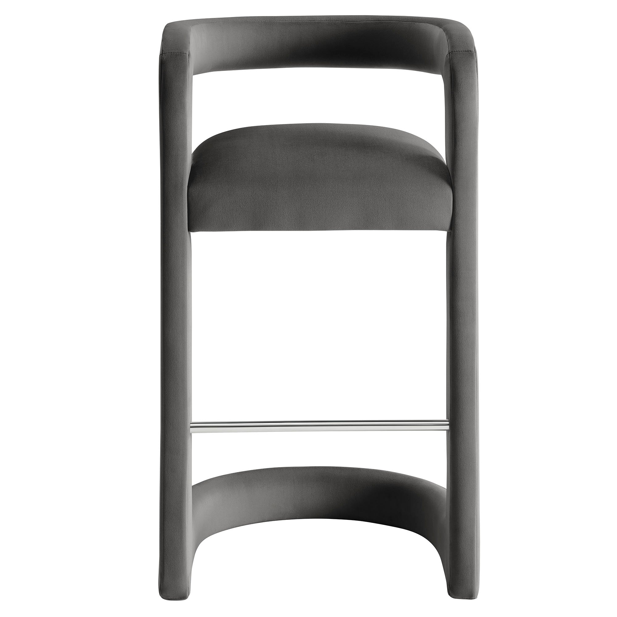 Winslow Performance Velvet Bar Stool Set of 2 by Modway