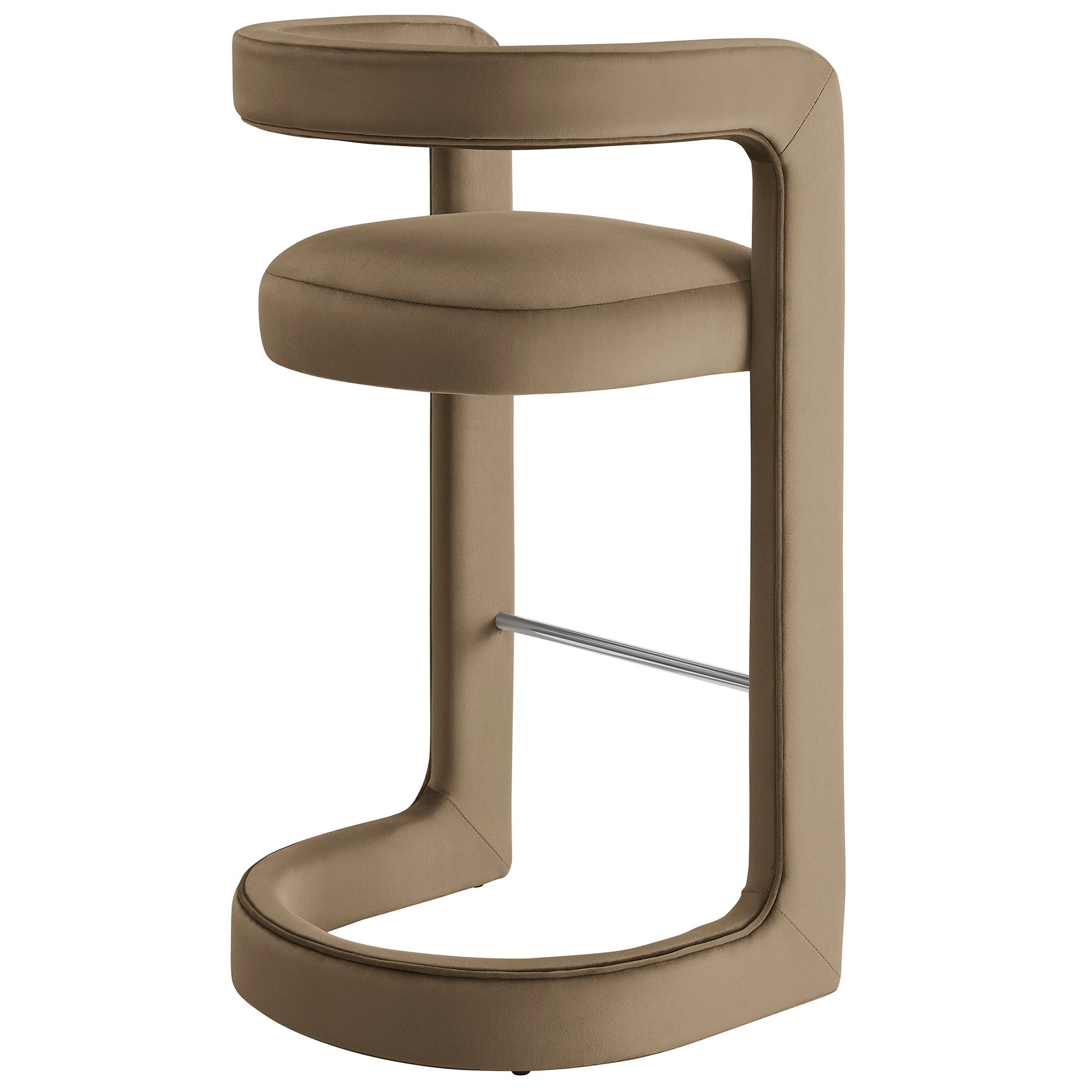 Winslow Performance Velvet Bar Stool Set of 2 by Modway