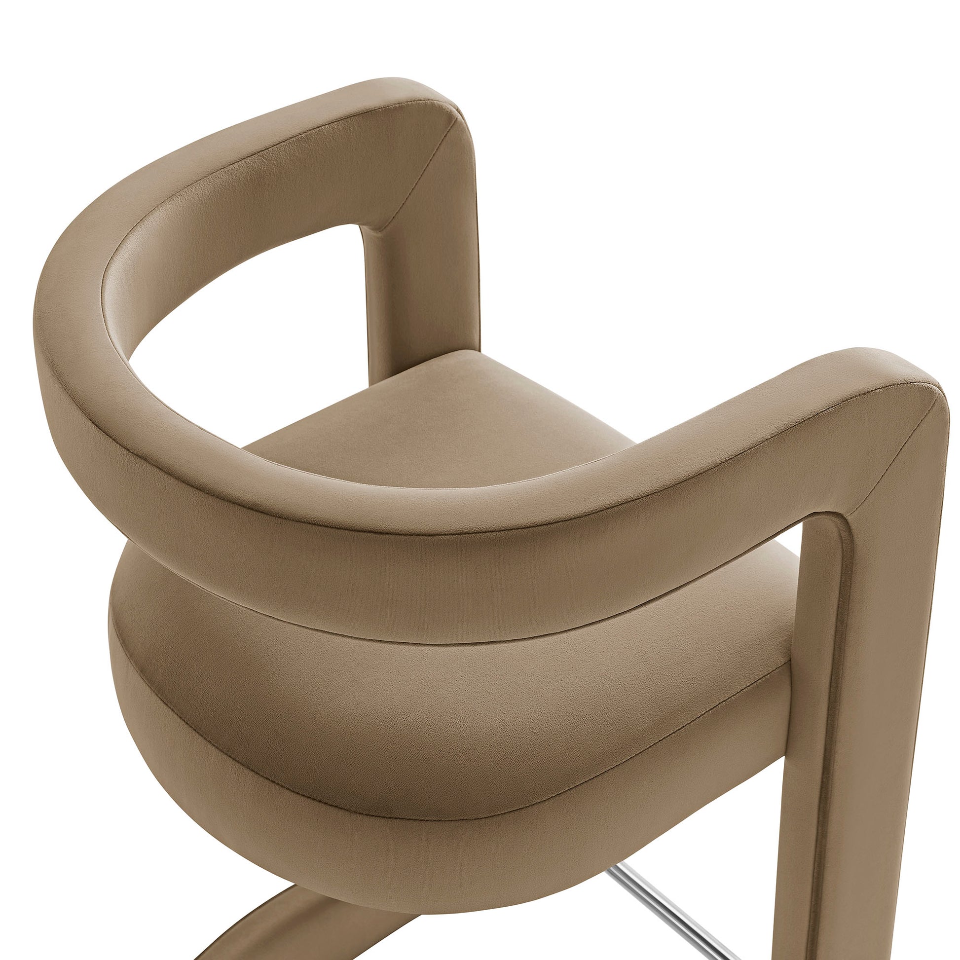 Winslow Performance Velvet Bar Stool Set of 2 by Modway