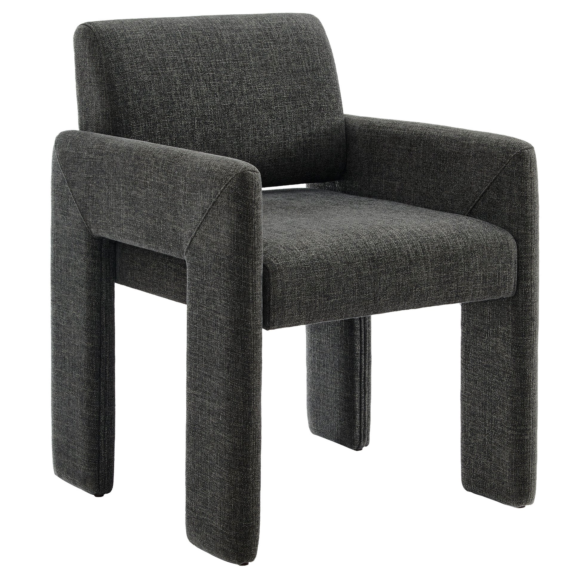 Daven Fabric Upholstered Dining Chair - Charcoal