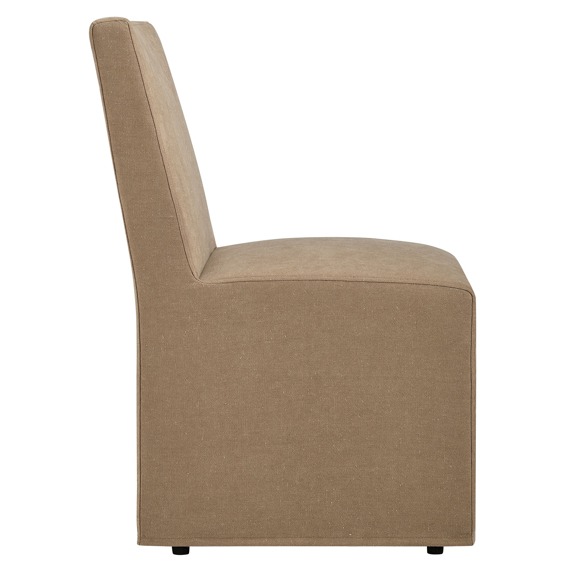 Tessera Upholstered Linen-Blend Slipcovered Dining Chair - Linen