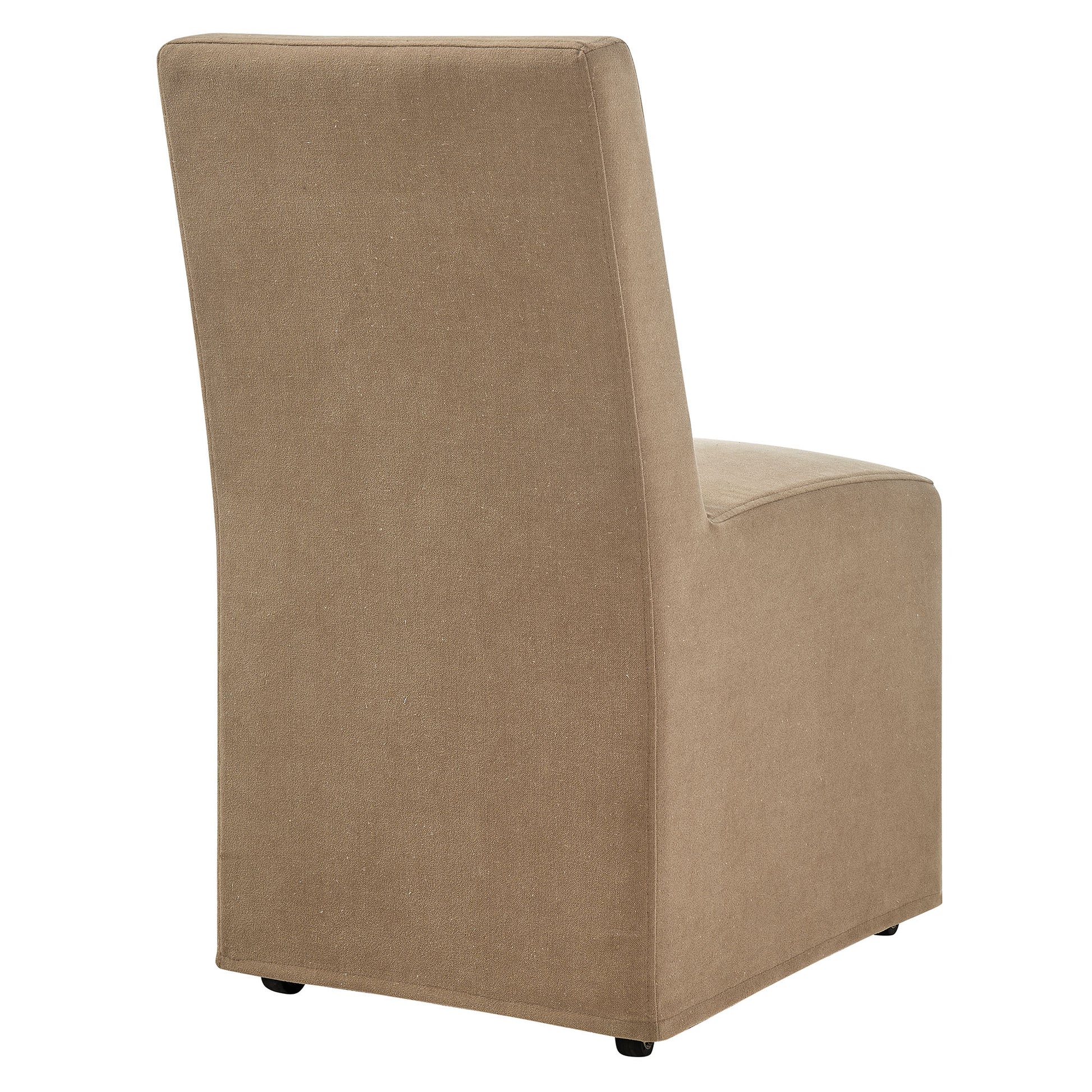 Tessera Upholstered Linen-Blend Slipcovered Dining Chair - Sage