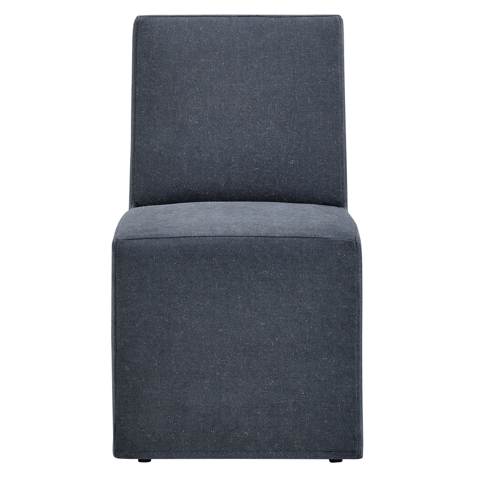 Tessera Upholstered Linen-Blend Slipcovered Dining Chair