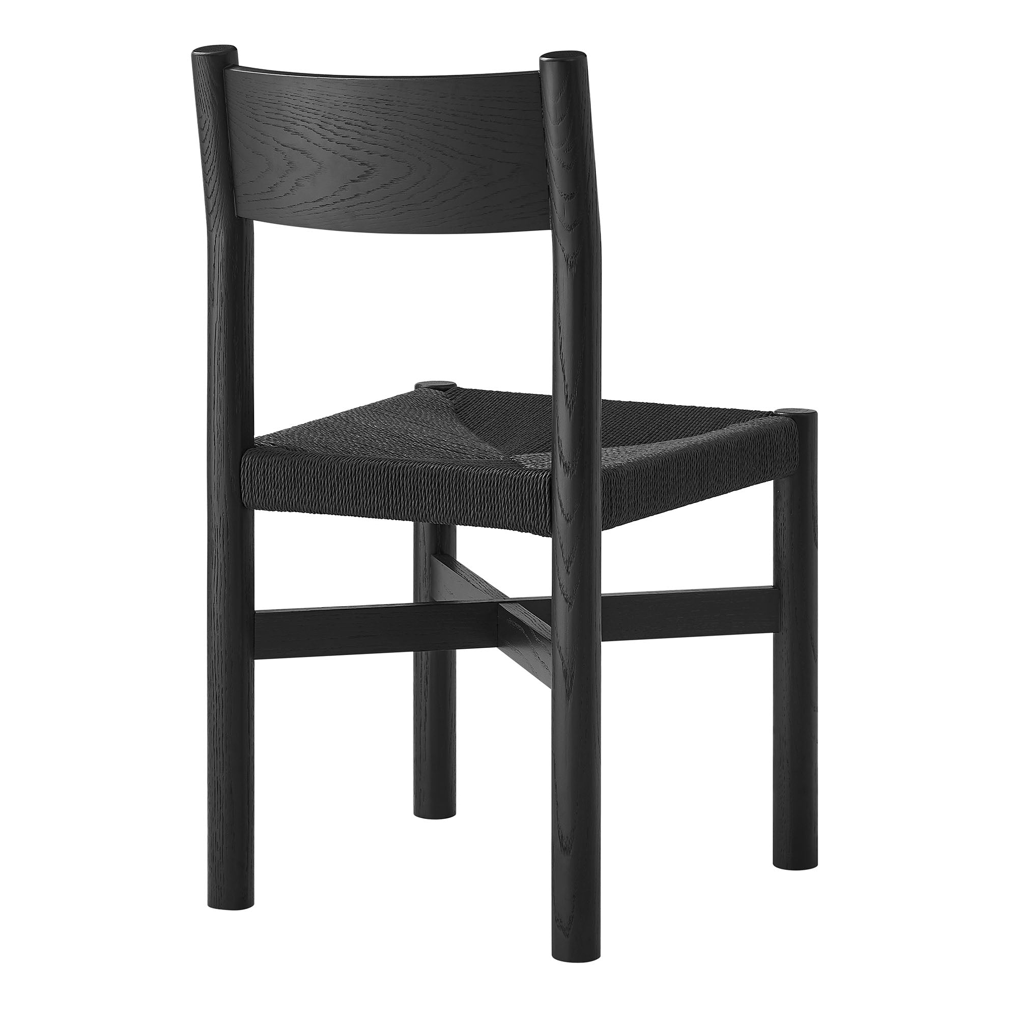 Alvia Oak Wood Dining Side Chair With Woven Seat by Modway